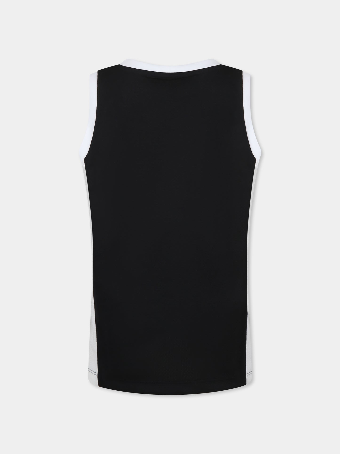 Canotta nera per bambini con logo,Barrow,S5BKJUTA026 110