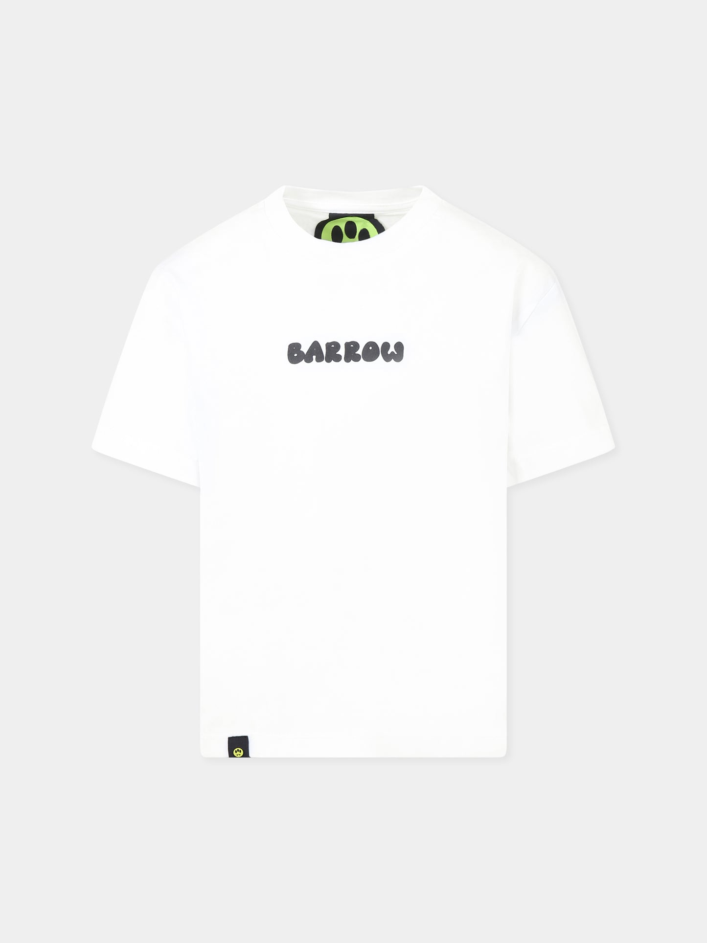 White t-shirt for kids with logo