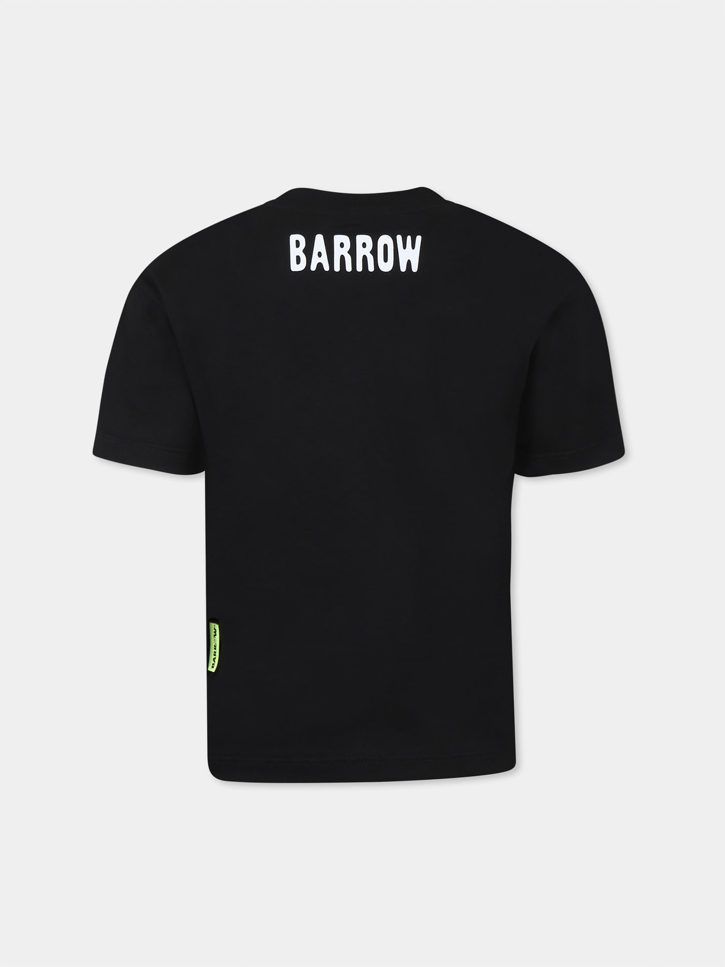 Black t-shirt for kids with logo