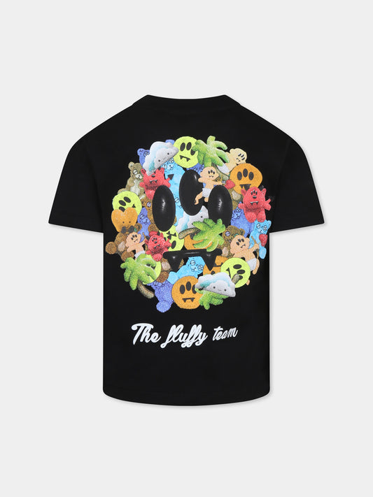 Black t-shirt for kids with logo