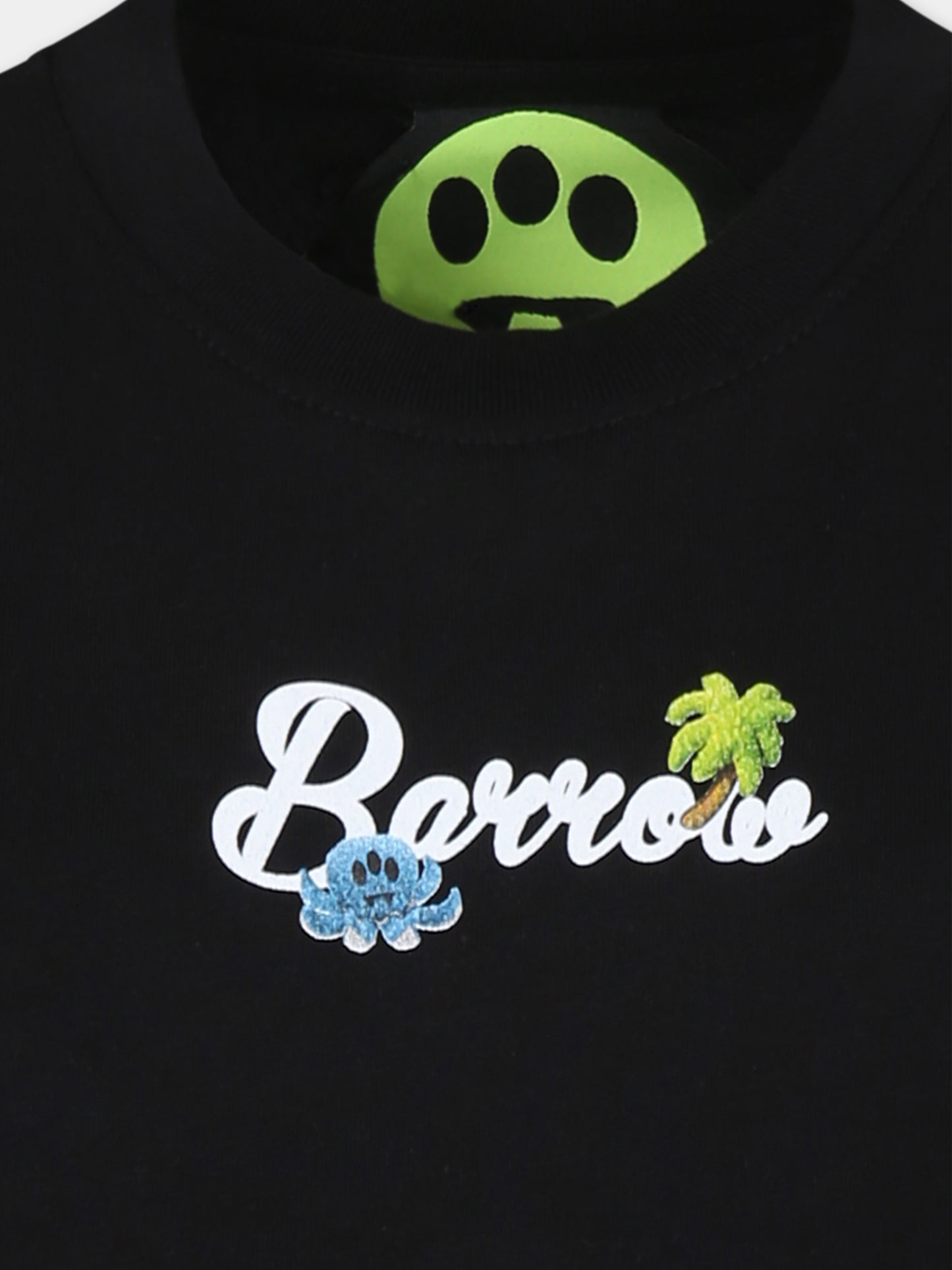 Black t-shirt for kids with logo