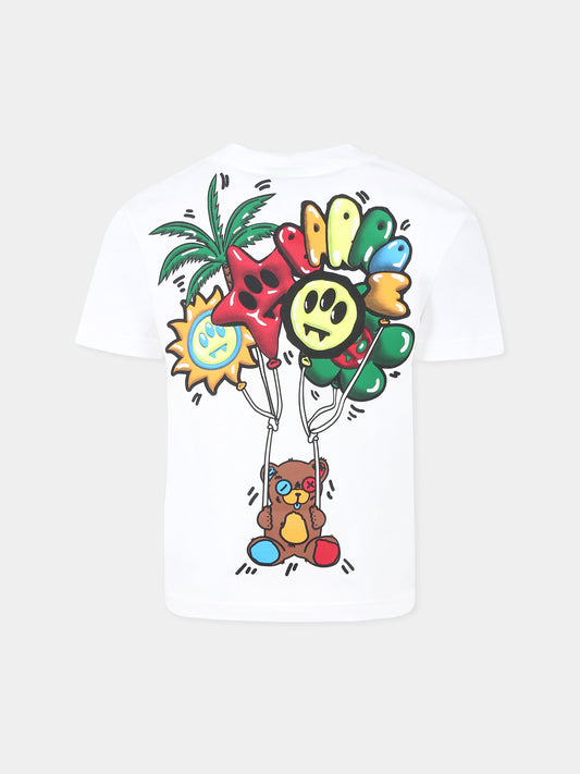 White t-shirt for kids with logo