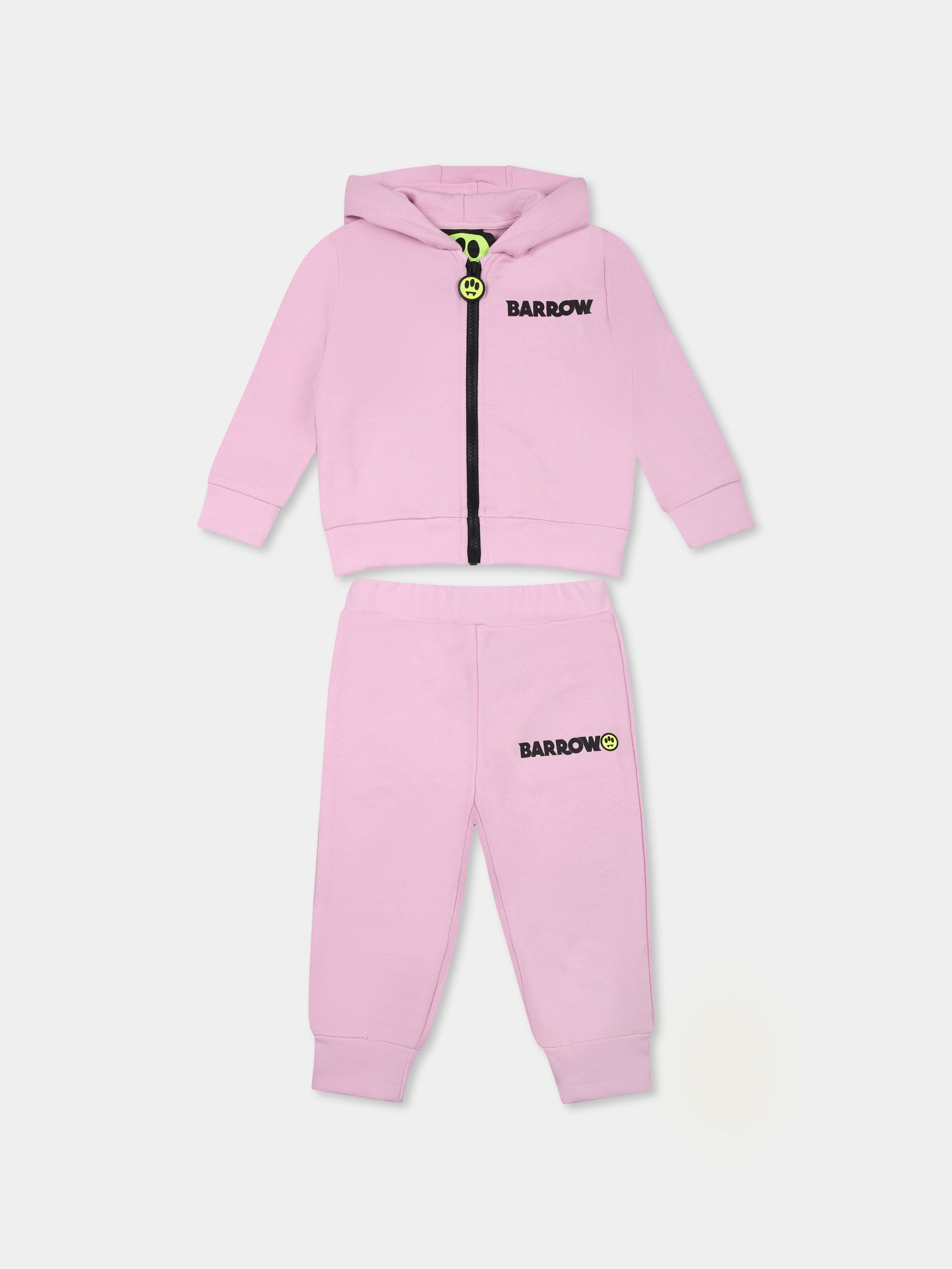 Completo rosa per neonata con logo,Barrow,S5BKNGSF200 BW014