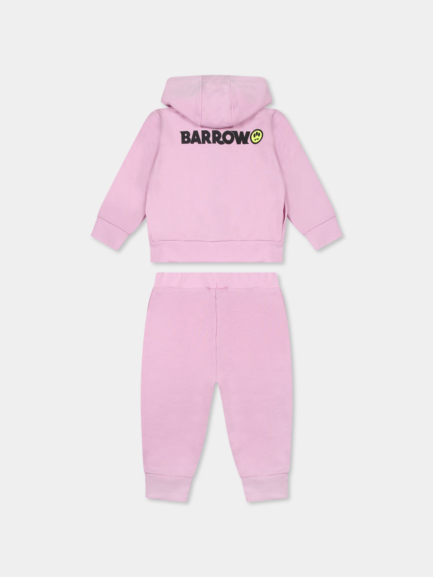 Completo rosa per neonata con logo,Barrow,S5BKNGSF200 BW014