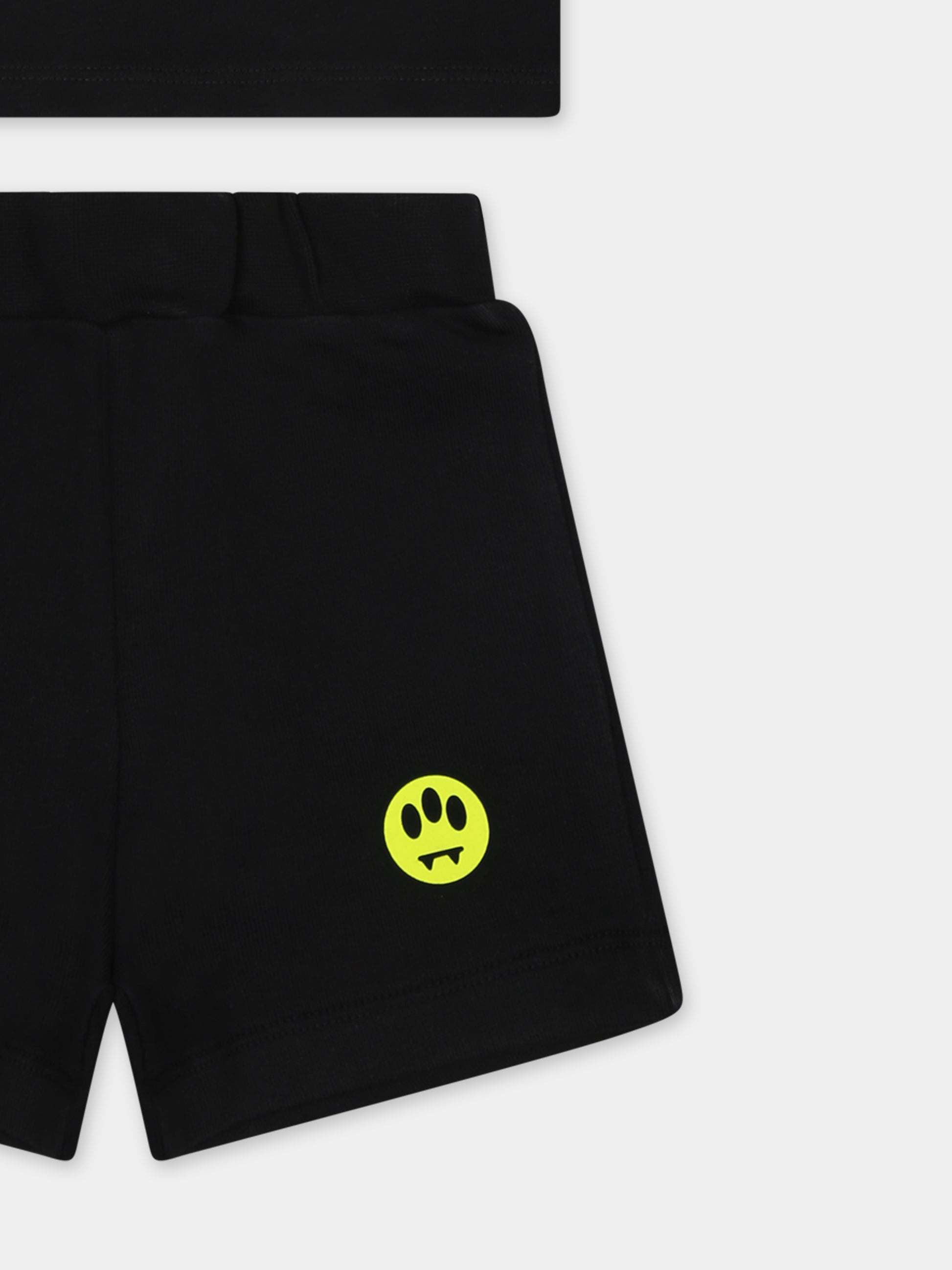 Completo nero per neonati con logo e smile,Barrow,S5BKUNTR159 110