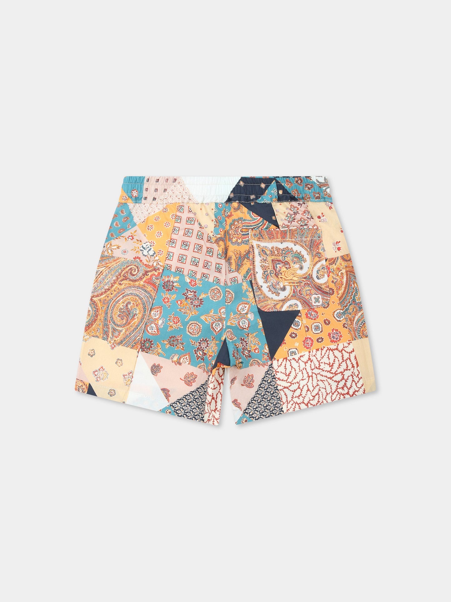 Shorts multicolor per neonato con stampa Paisley,Etro,GW6529 P0475 432MC