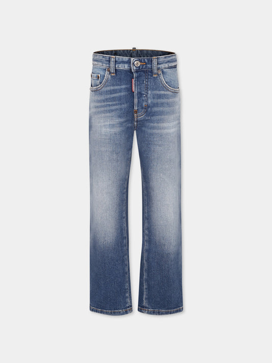 Jeans denim per bambino con logo,Dsquared2,DQ2252 D0ABX D2P703U DQ01