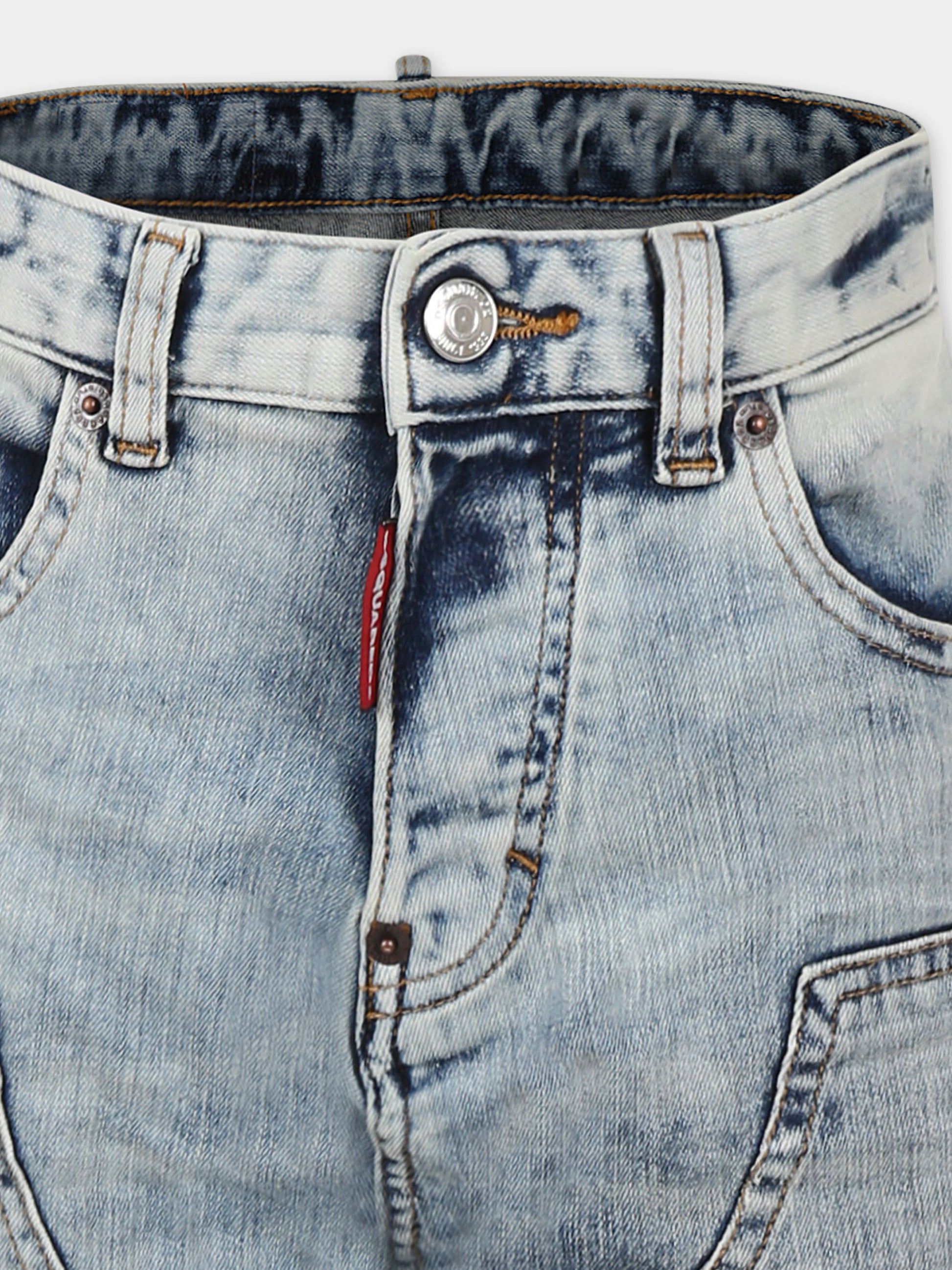 Jeans denim per bambino con logo,Dsquared2,DQ2636 D0AC2 D2P779M DQ01