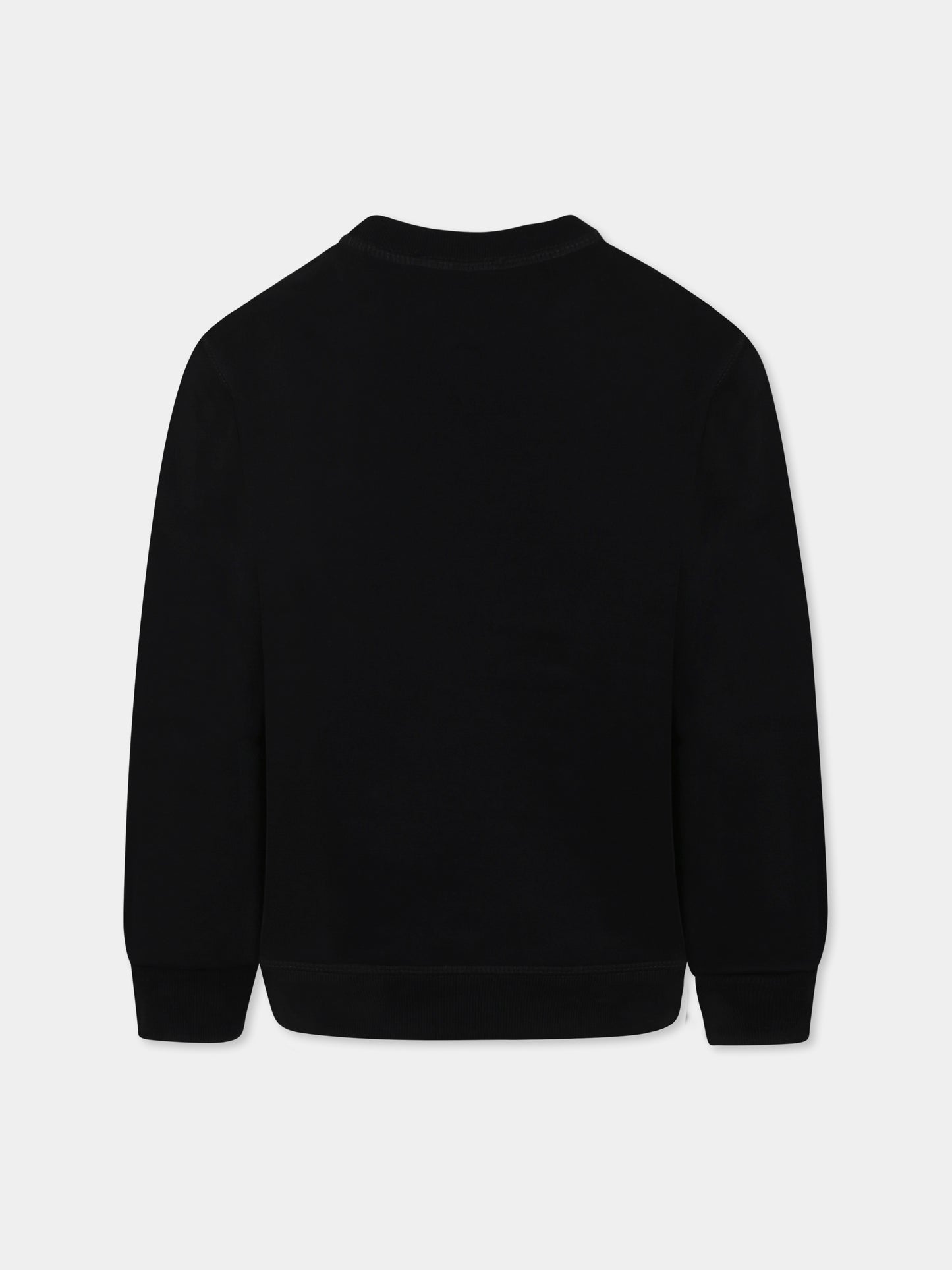 Felpa nera per bambino con logo,Dsquared2,DQ2780 D0094 DQ2780 DQ900