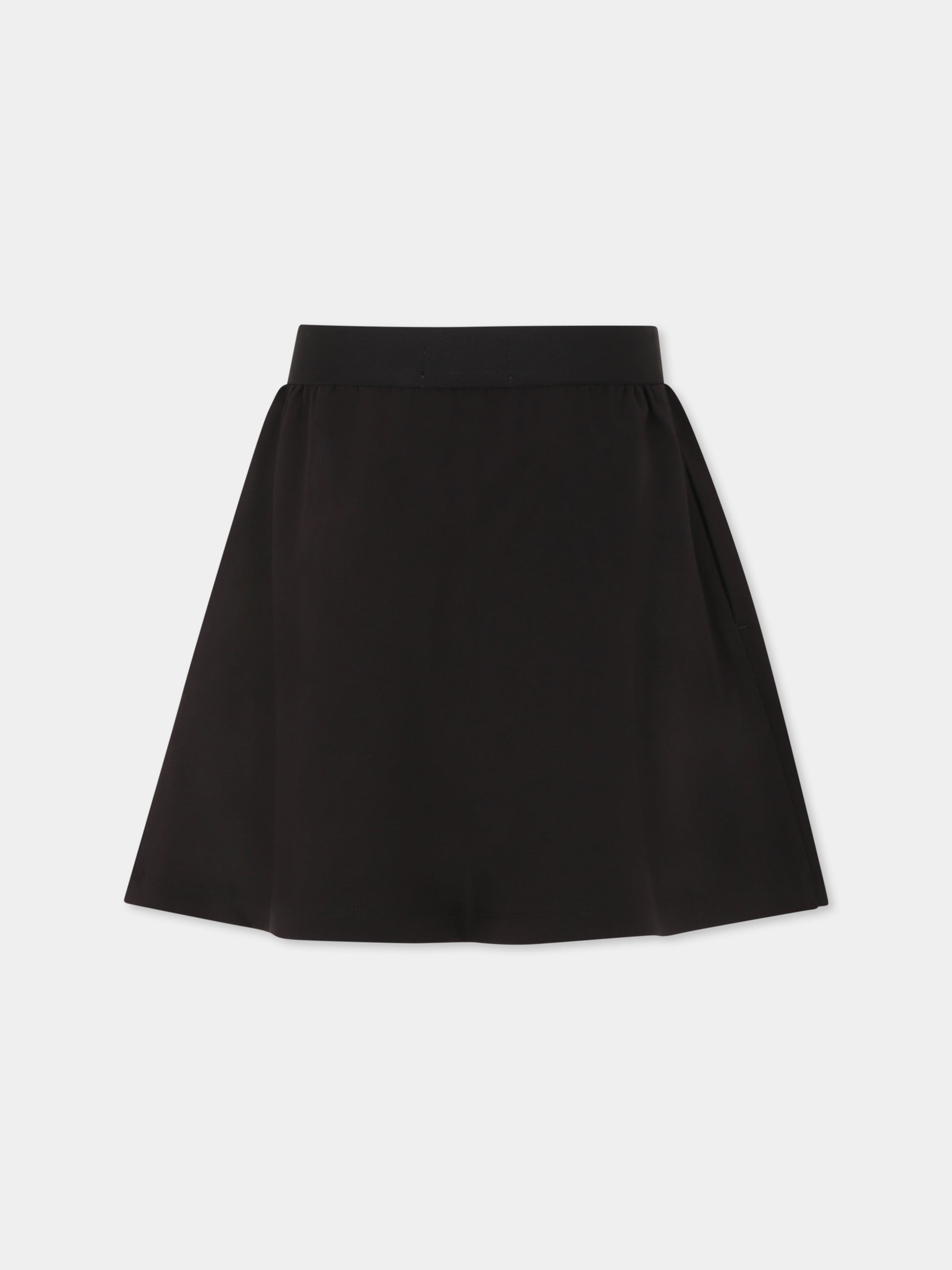 Gonna nera per bambina con logo,Calvin Klein Kids,25S CKIG0IG02895J IG0IG02895 BEH