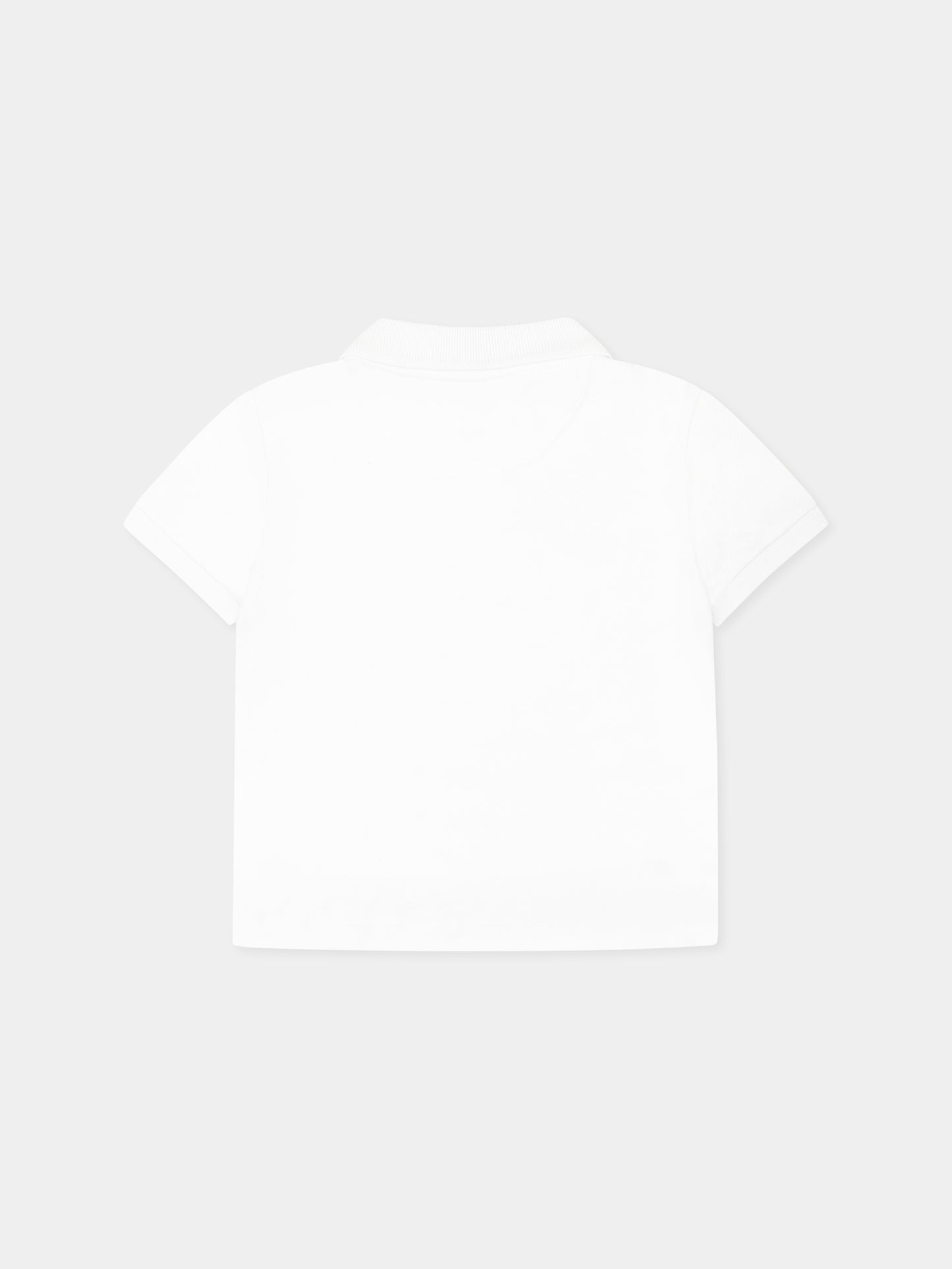 Polo bianca per neonato con logo,Calvin Klein Kids,25S CKIN0IN00170J IN0IN00170 YAF