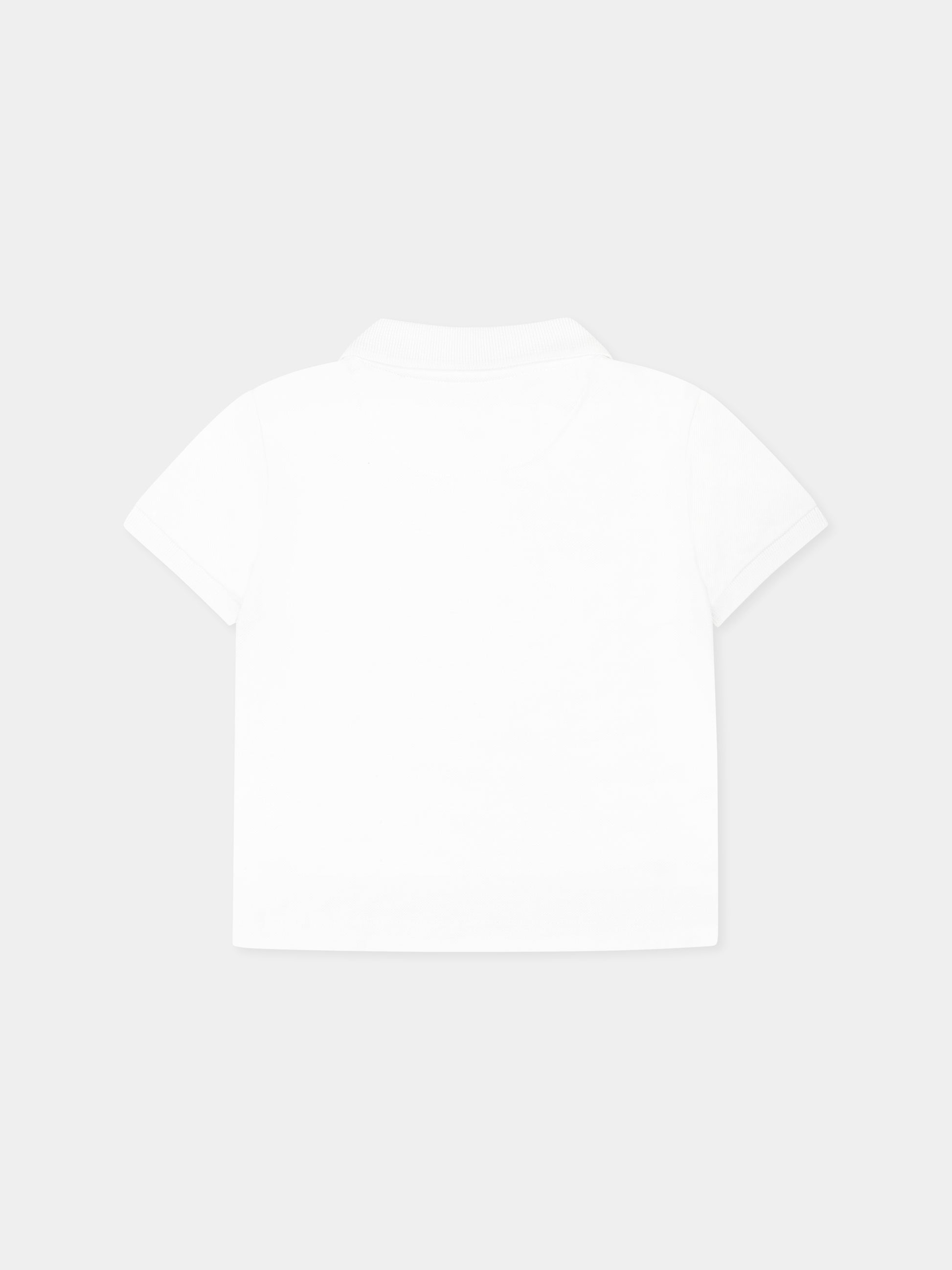 Polo bianca per neonato con logo,Calvin Klein Kids,25S CKIN0IN00170J IN0IN00170 YAF