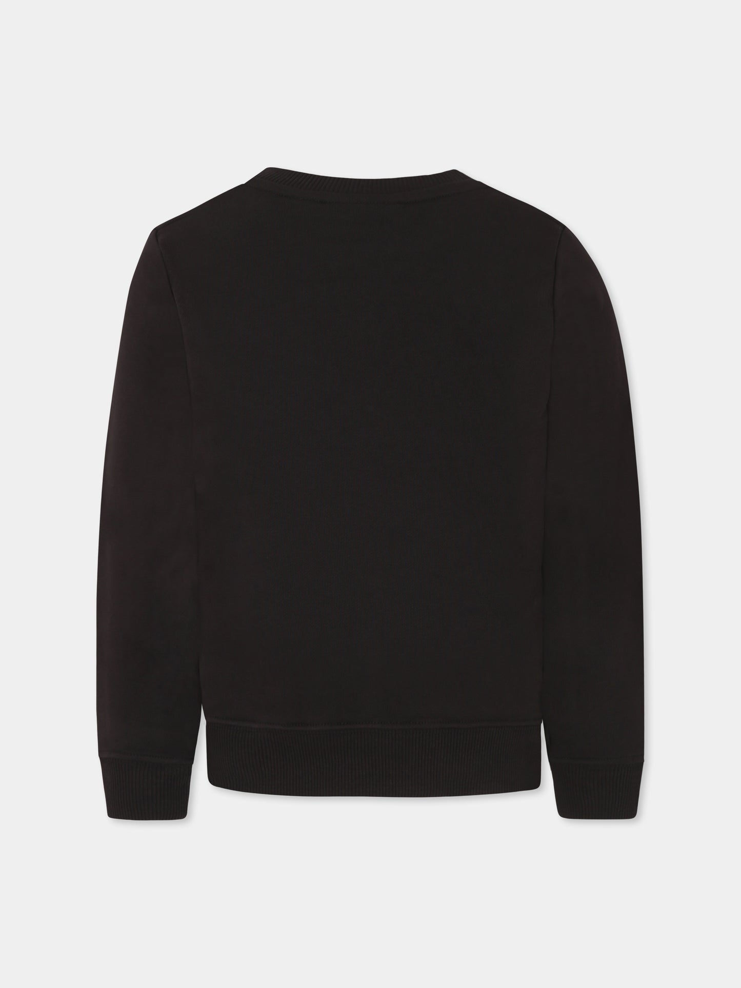 Felpa nera per bambini con logo,Calvin Klein Kids,25S CKIU0IU00675J IU0IU00675 BEH