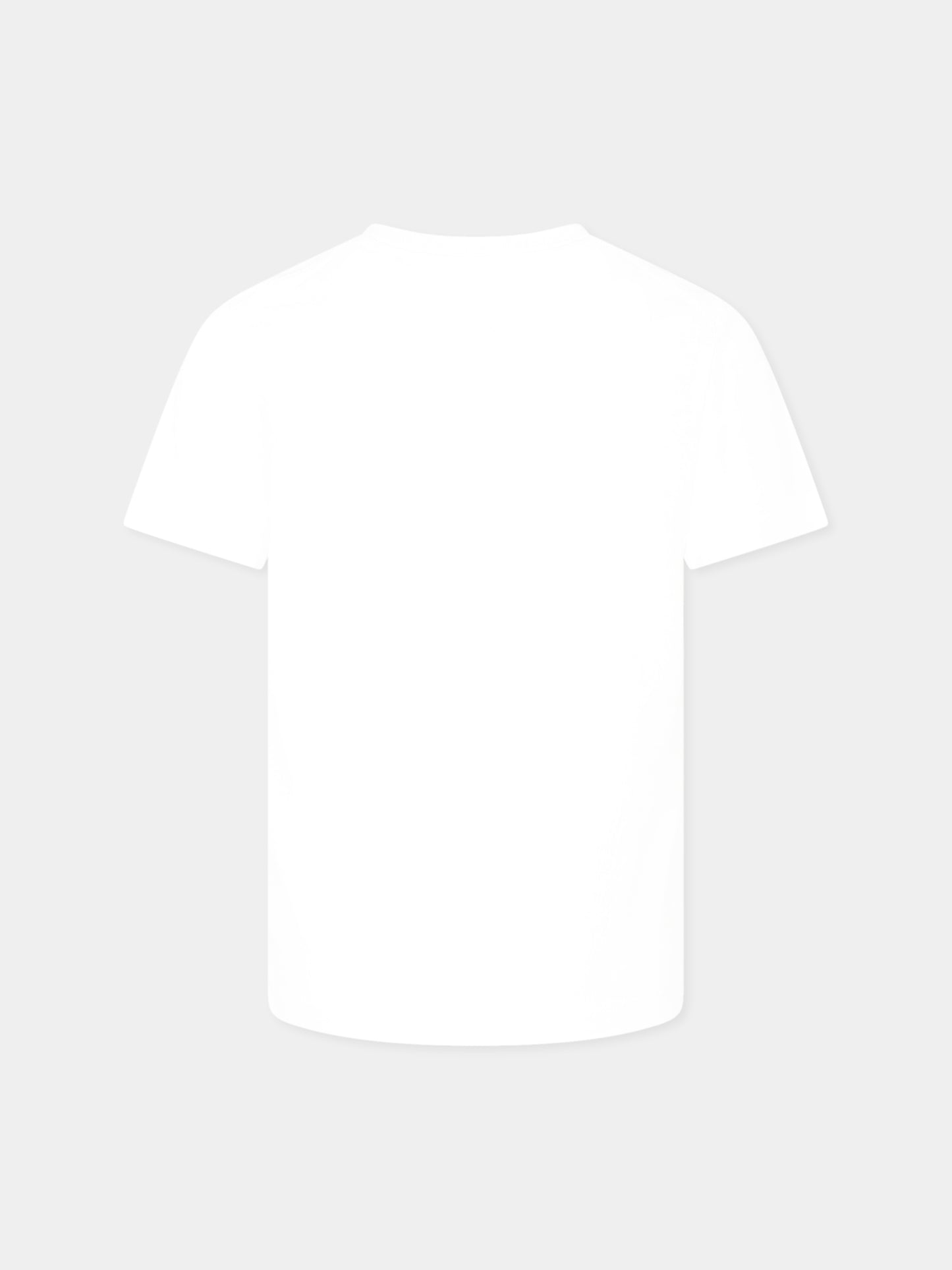 T-shirt bianca per bambini con logo,Calvin Klein Kids,25S CKIU0IU00676J IU0IU00676 YAF