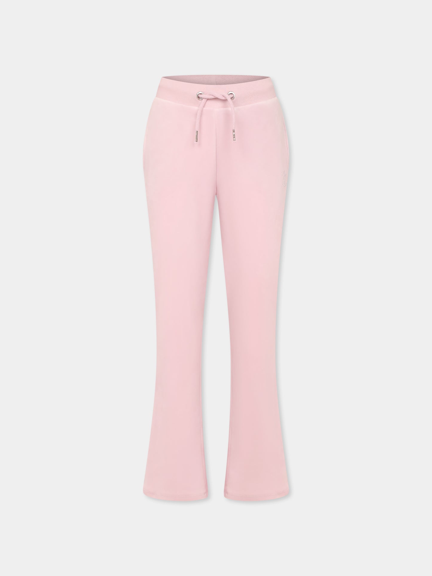 Pantaloni viola per bambina con logo di strass,Juicy Couture,25S JCJBX6359 JBX6359 Y8U