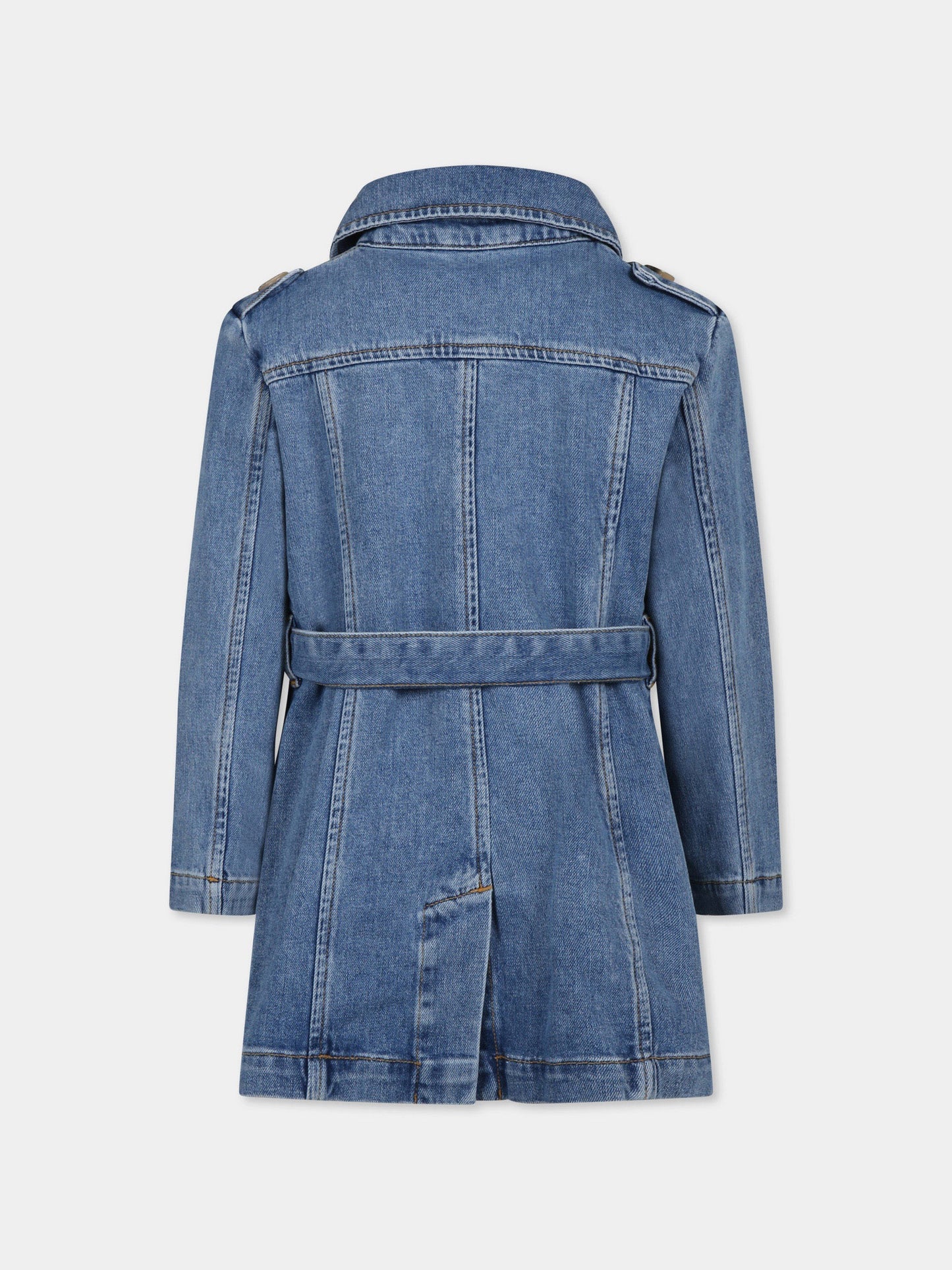 Trench denim per bambina,Max&co,MX0109 MX066 MAXJ3GF MX01