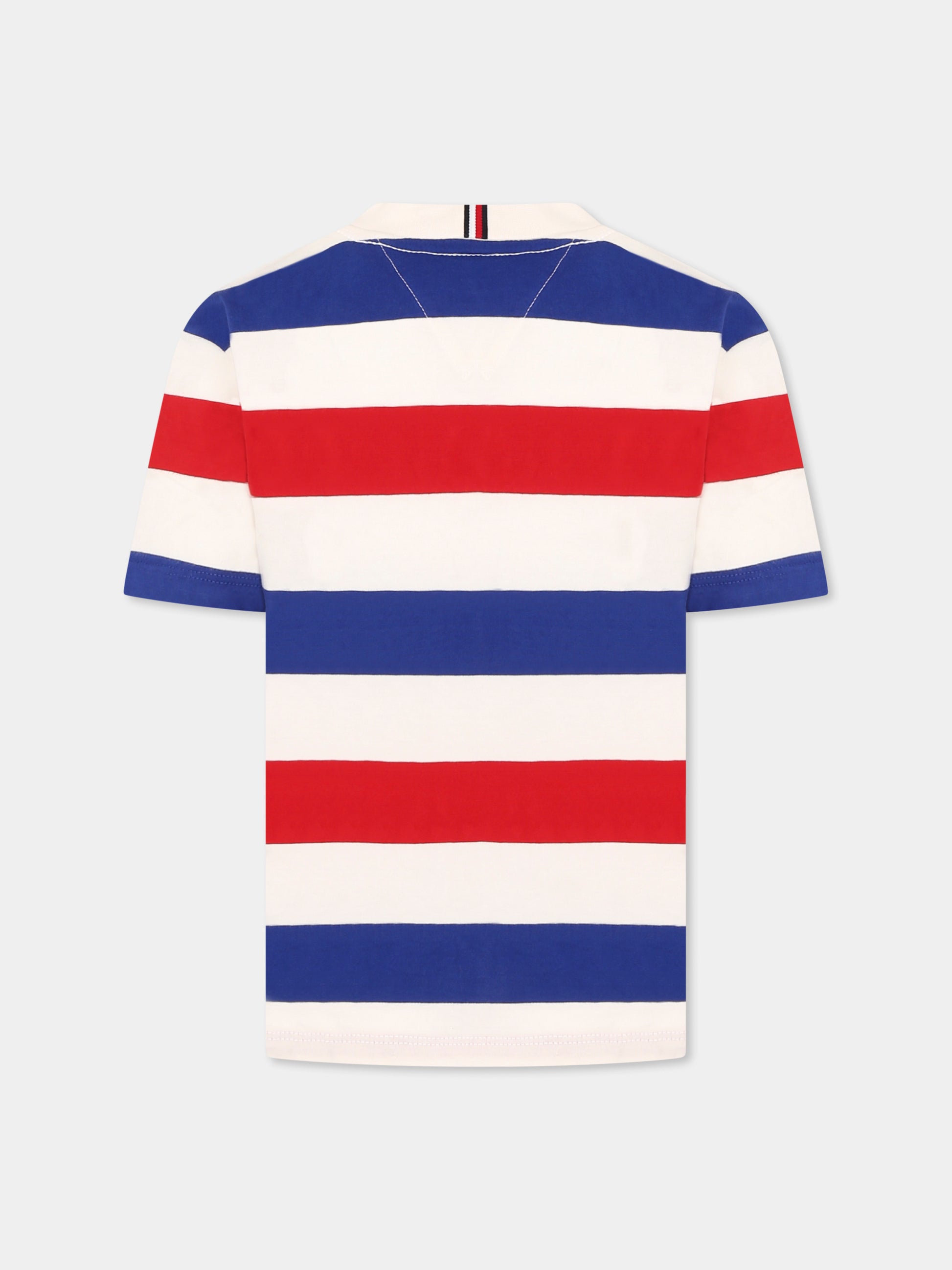 T-shirt multicolor per bambino con logo,Tommy Hilfiger Junior,25S THKB0KB09646J KB0KB09646 0EW