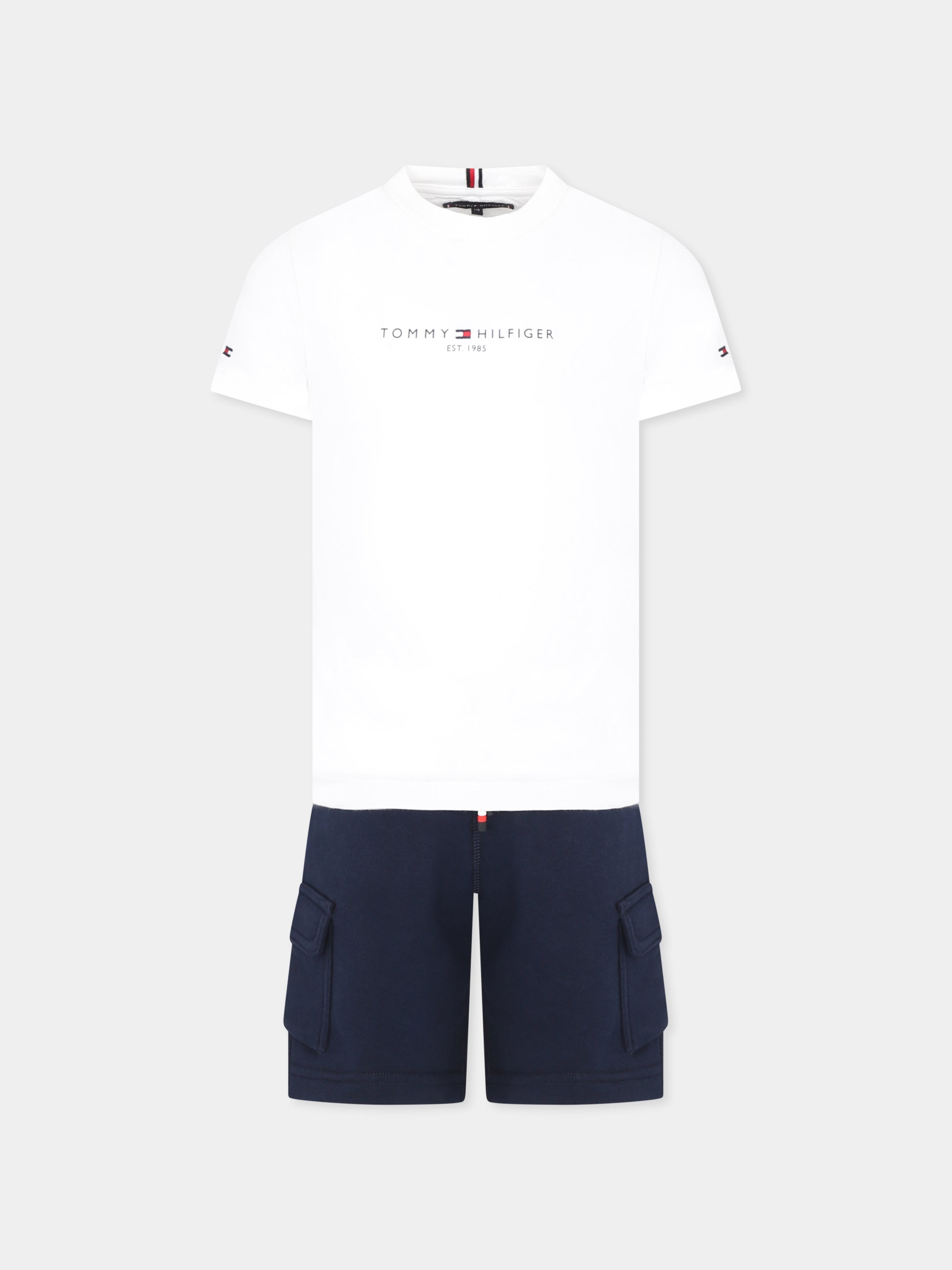 Completo multicolor per bambino con logo,Tommy Hilfiger Junior,25S THKB0KB09661J KB0KB09661 YBR