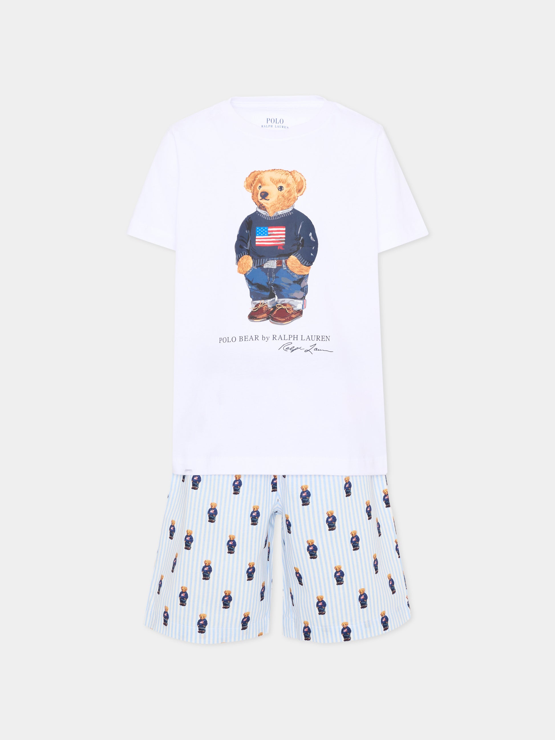 Pigiama multicolor Polo Bear per bambino,Ralph Lauren Kids,9P0142 W2O