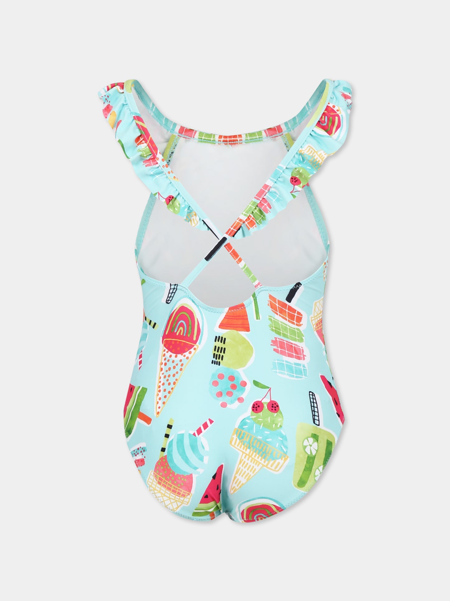 Light blue swimsuit