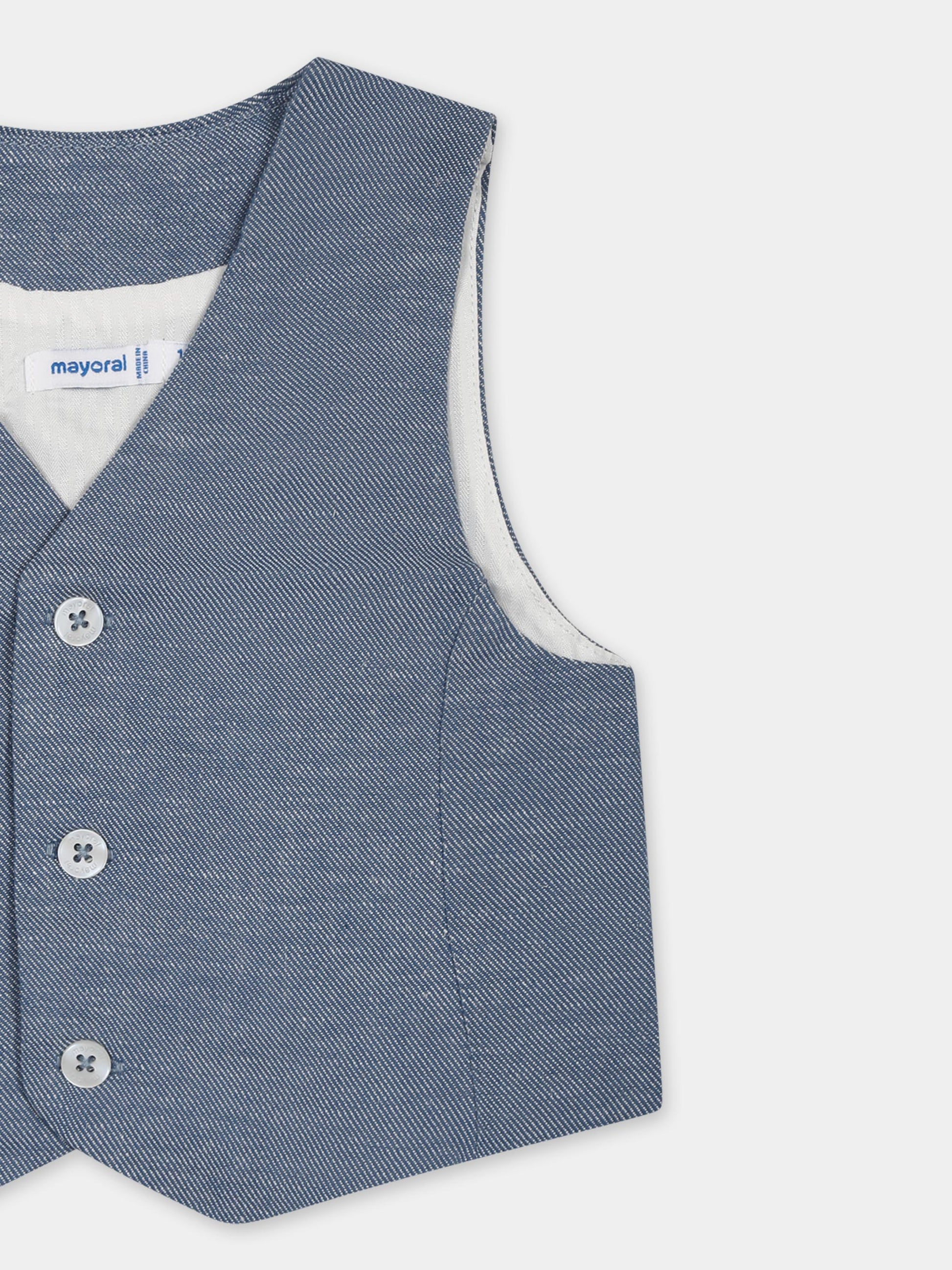 Panciotto celeste per neonato,Mayoral,1303 044