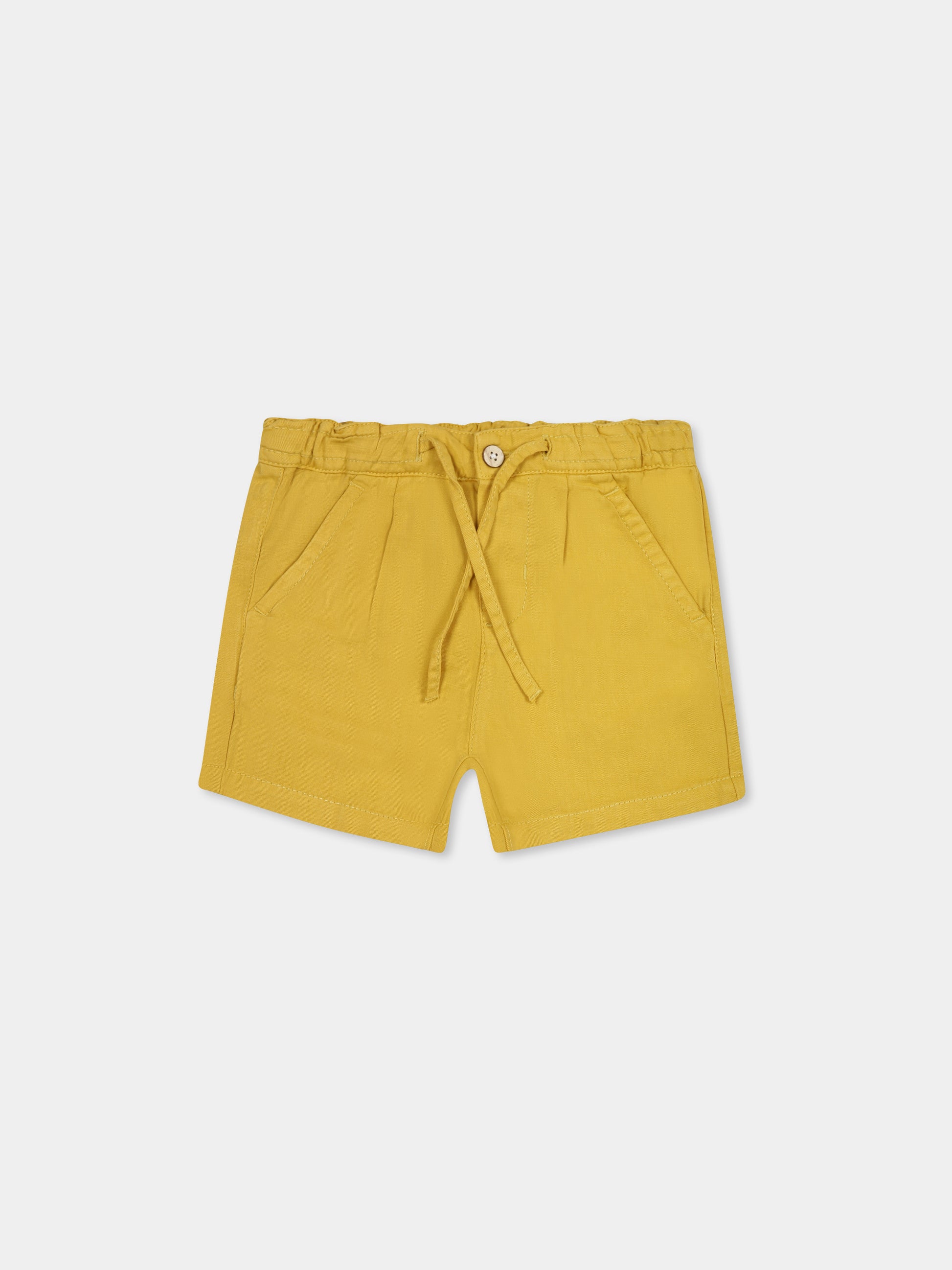 Shorts gialli per neonato,Mayoral,1247 026