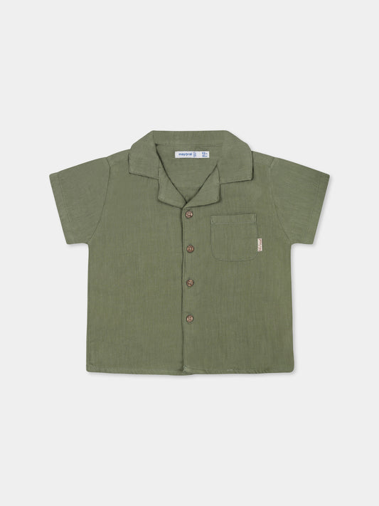 Camicia verde per neonato,Mayoral,1111 083