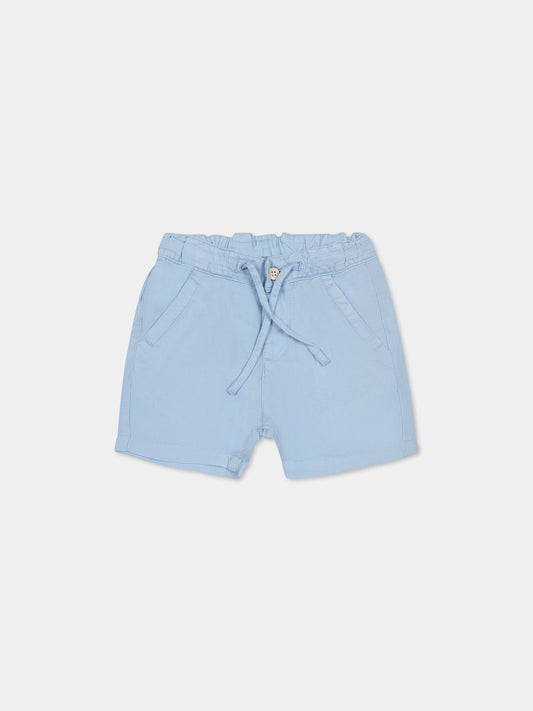 Light blue shorts for baby boy