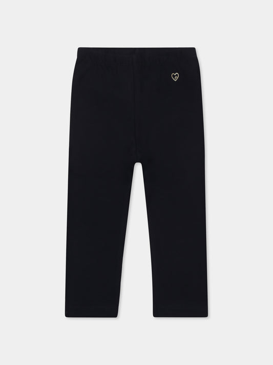 Blue leggings for baby girl