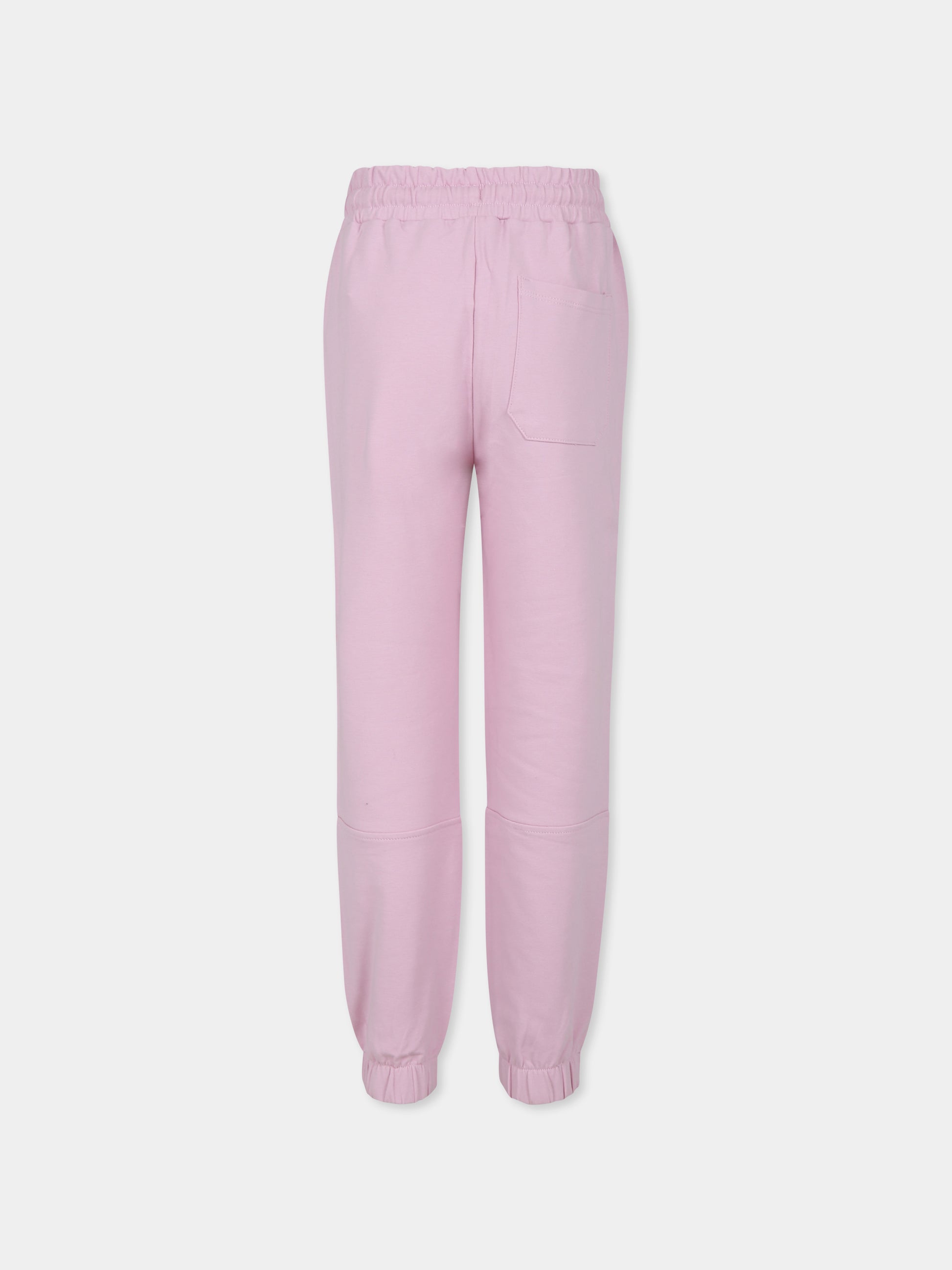 Pantaloni rosa per bambina con logo,Pinko,S4PIBGFP191 042