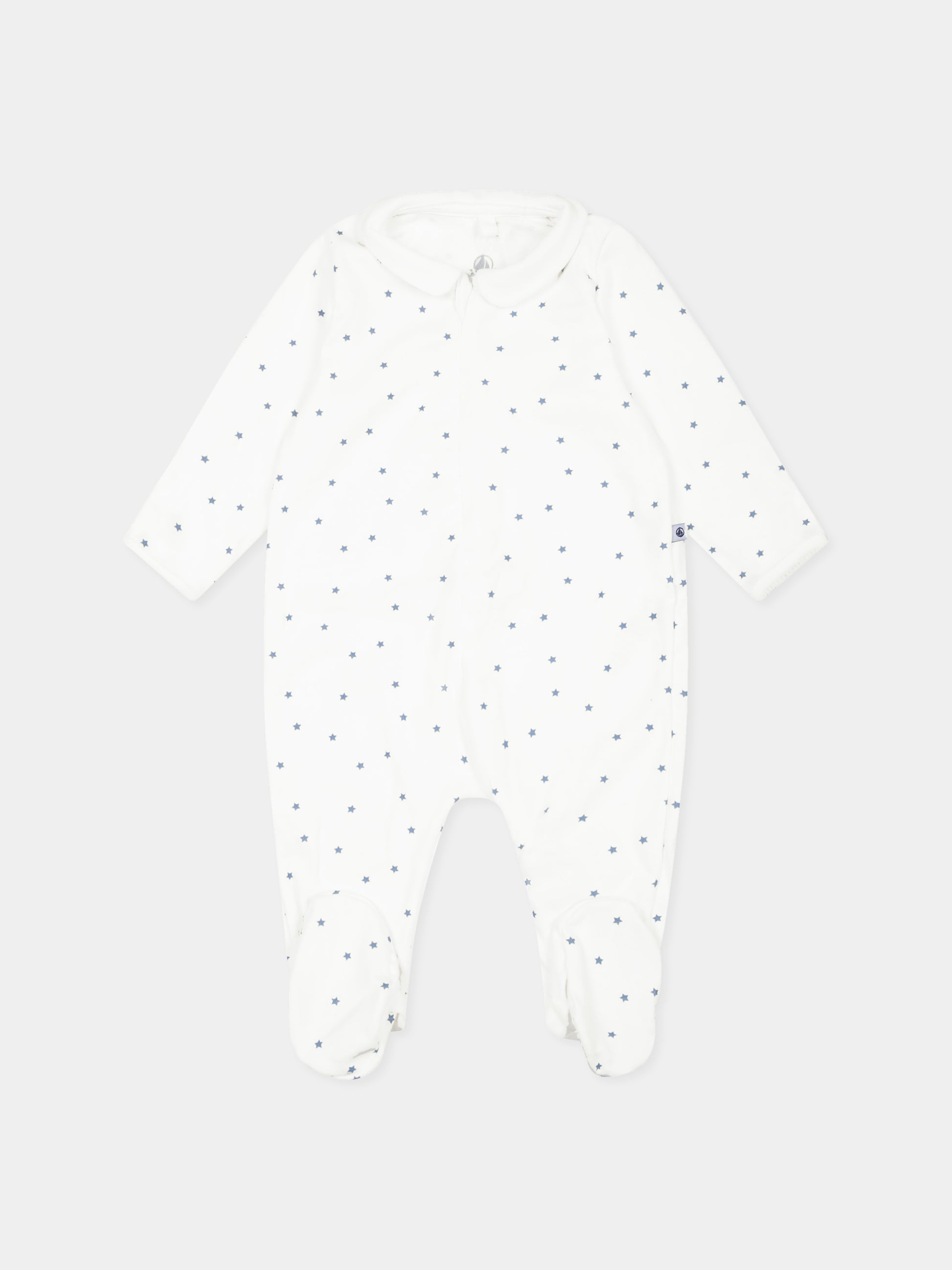 Tutina avorio per neonati con stelle all over,Petit Bateau,A0CL0 MARSHMALLOW/ALASKA 03
