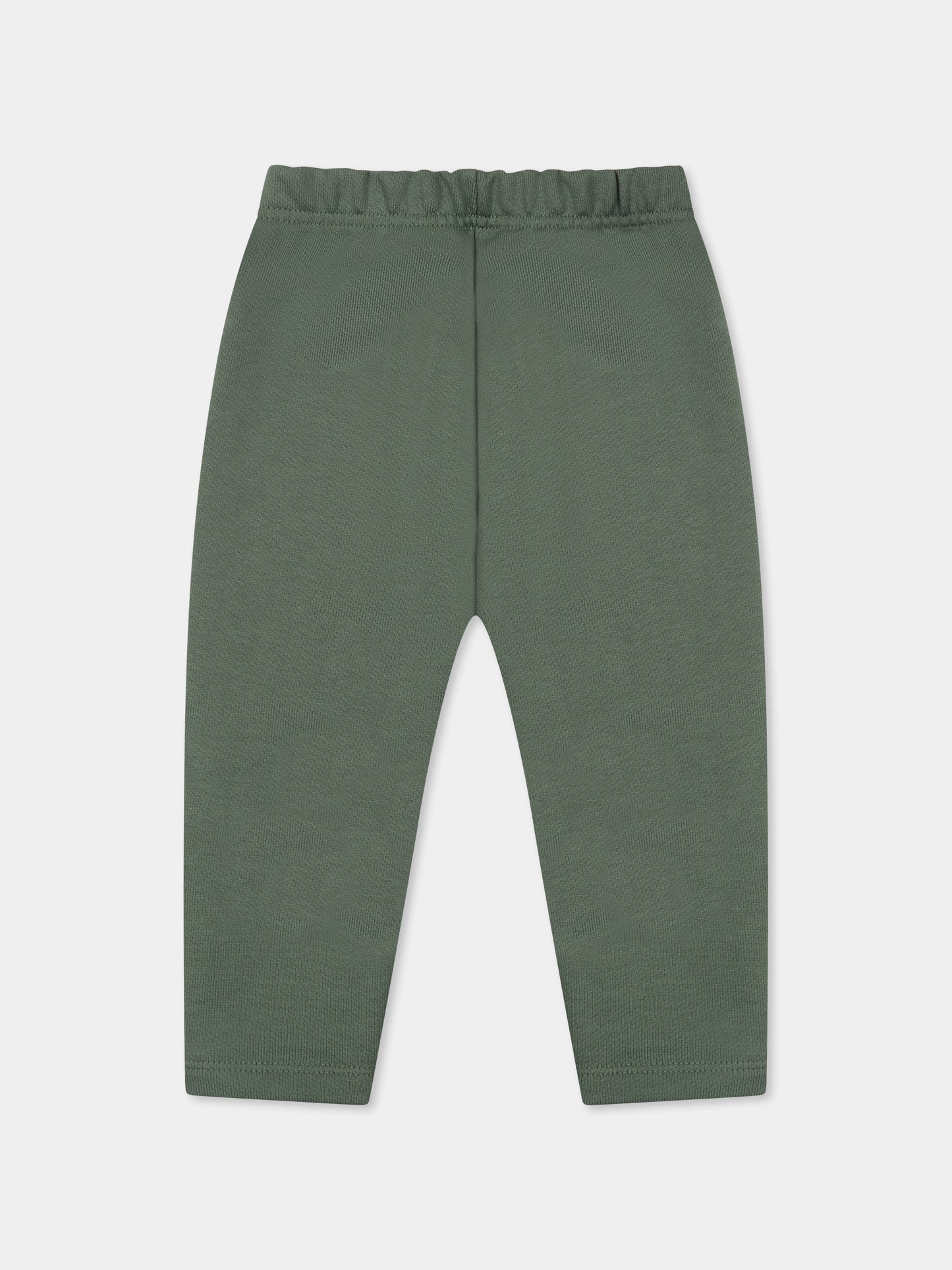 Pantaloni verdi per neonato con logo,Petit Bateau,A0CVZ PALMERAIE 03