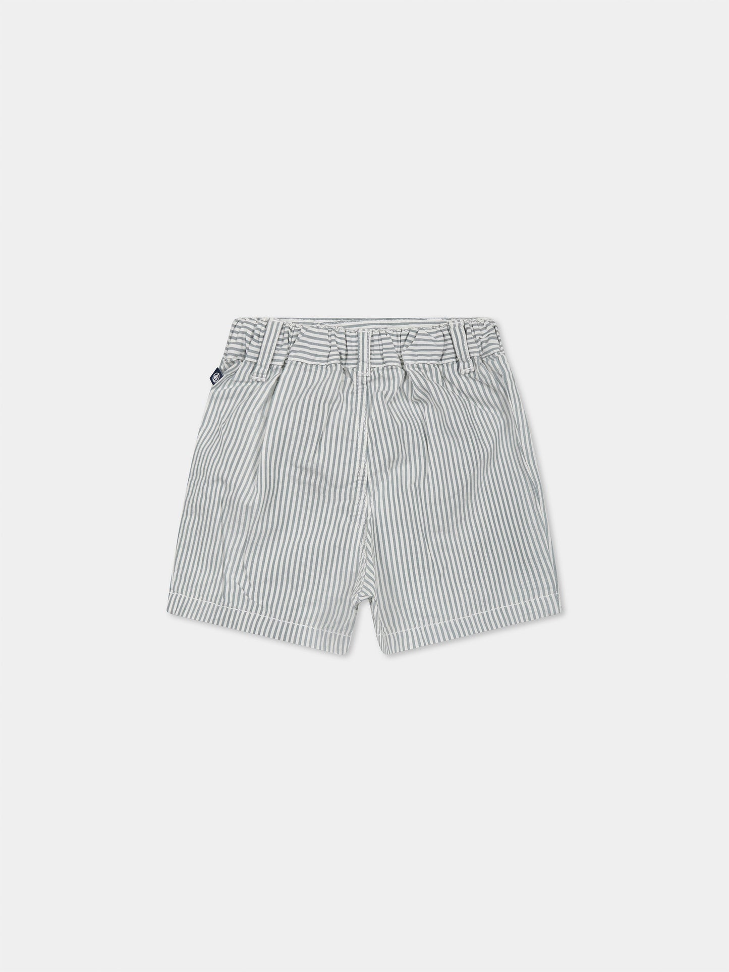 Green shorts for baby boy with logo