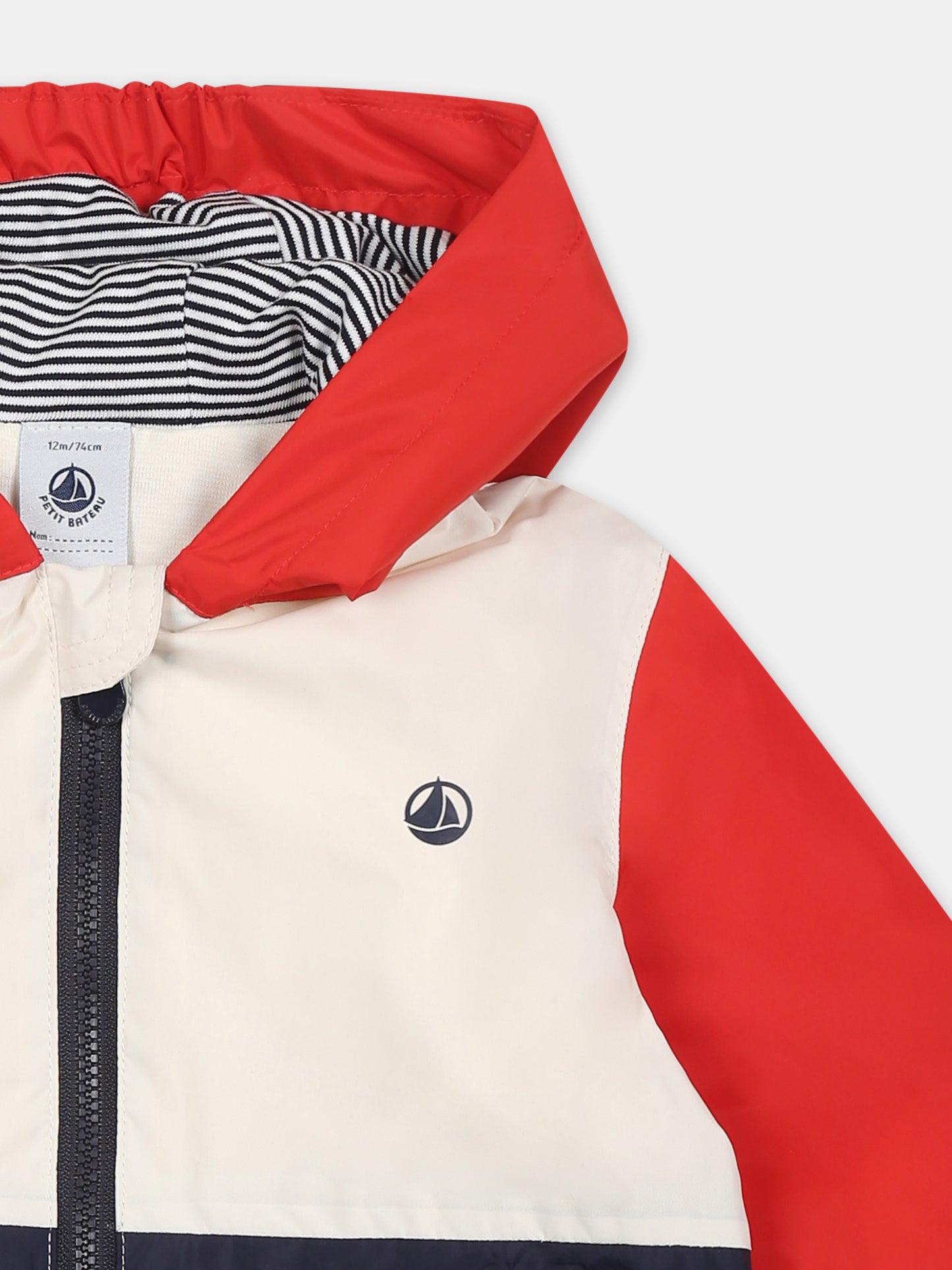 Giacca a vento multicolor per neonato con logo,Petit Bateau,A0CTM AURORA/MULTICO 07