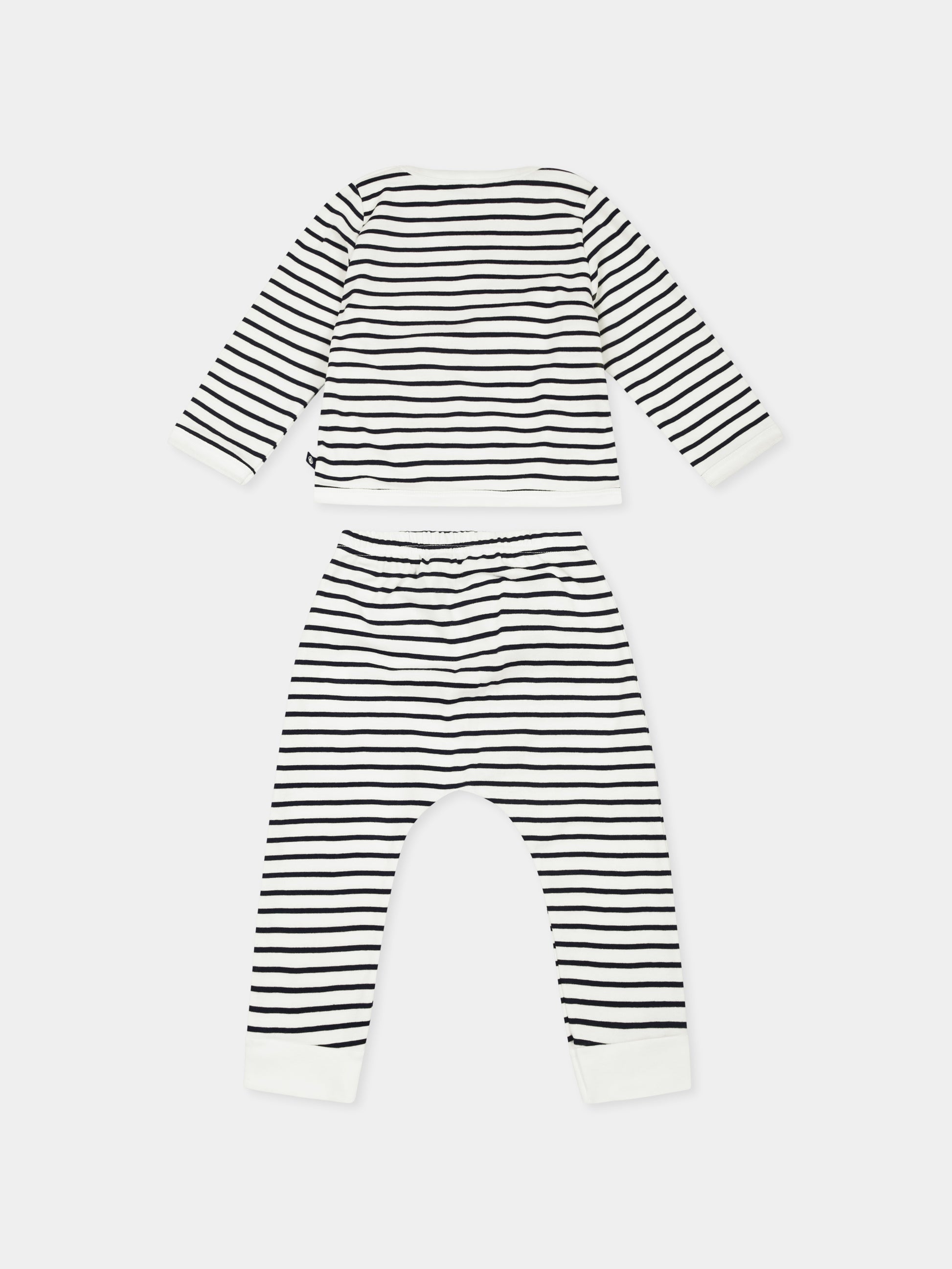 Completo nascita multicolor per neonati con barca a vela,Petit Bateau,A0BNA MARSHMALLOW/SMOKING 01