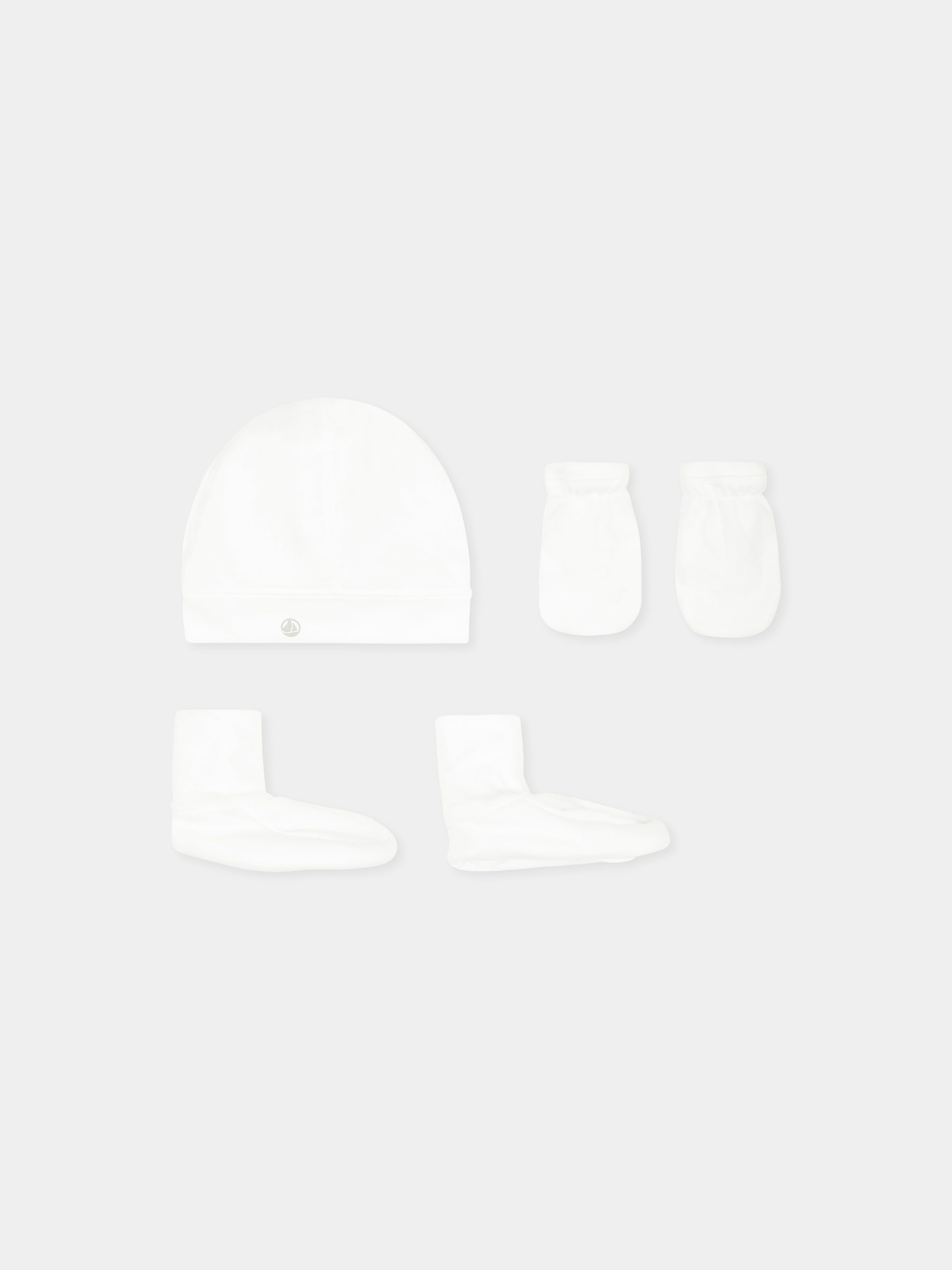 Set accessori bianco per neonati,Petit Bateau,A0AS0 VARIANTE 1 00