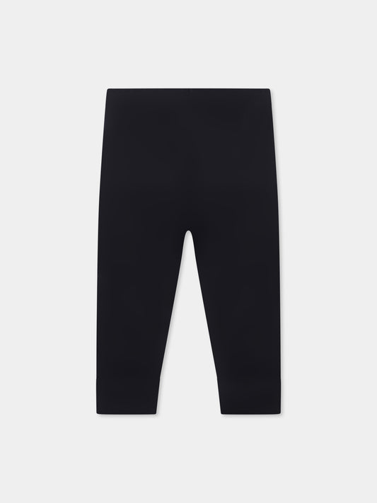 Leggings blu per neonati con logo,Petit Bateau,A0DIB SMOKING 01