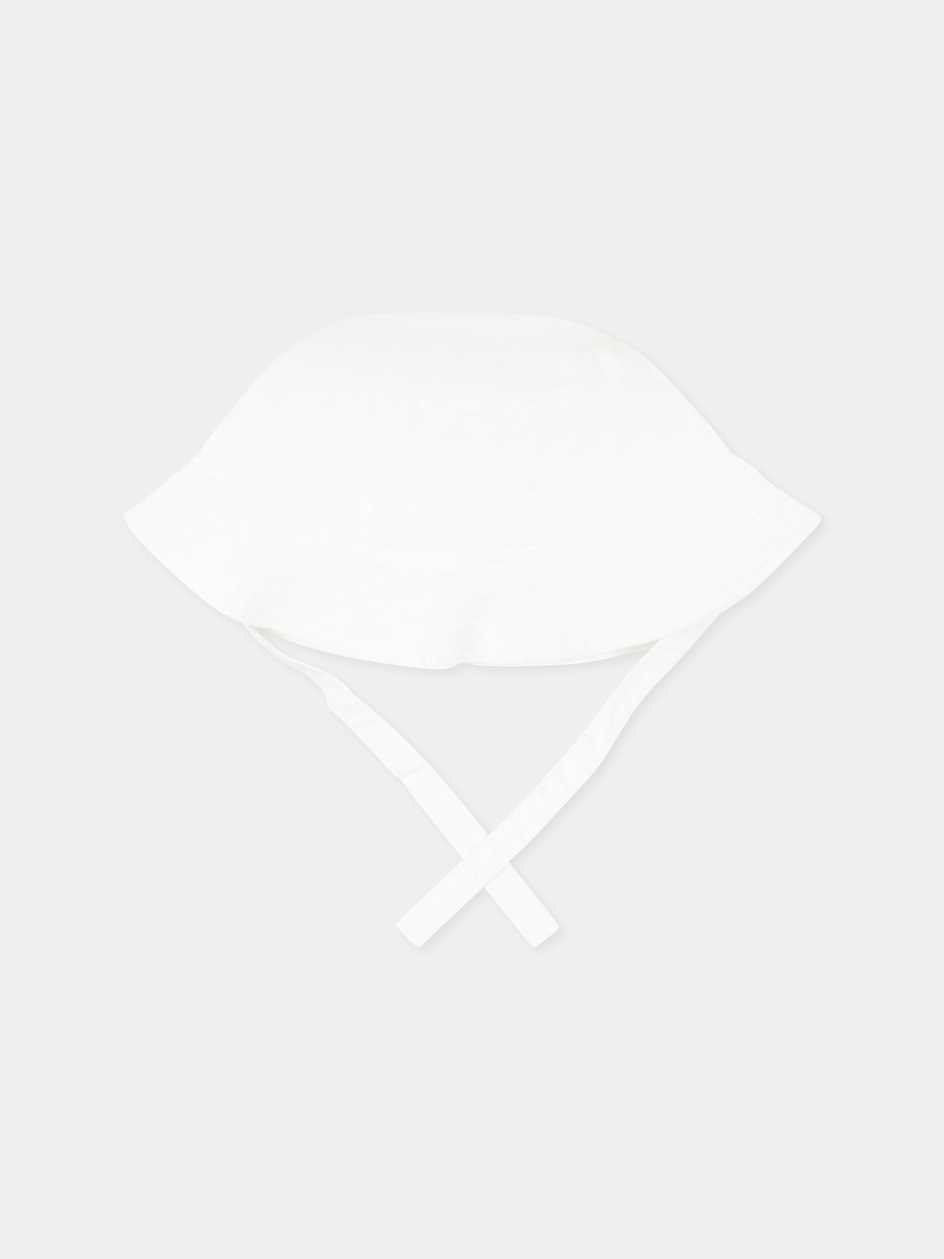 Cloche bianca per neonati con logo,Petit Bateau,A0AU4 MARSHMALLOW 02