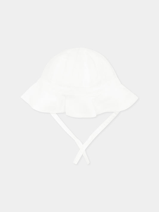 Cloche bianca per neonata,Petit Bateau,A0CEC ECUME 01