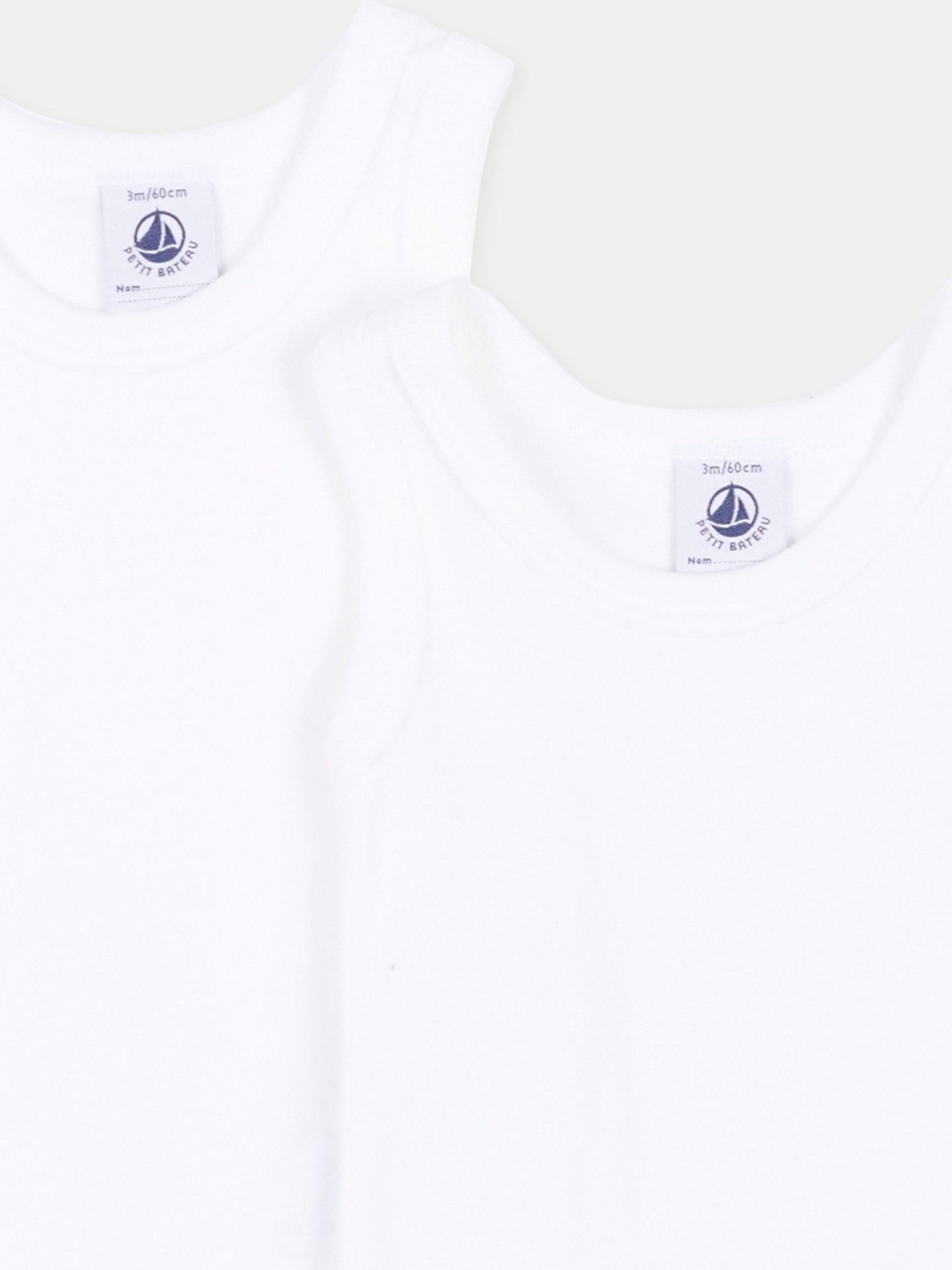 Set body bianco per neonato,Petit Bateau,A01T5 VARIANTE 1 00