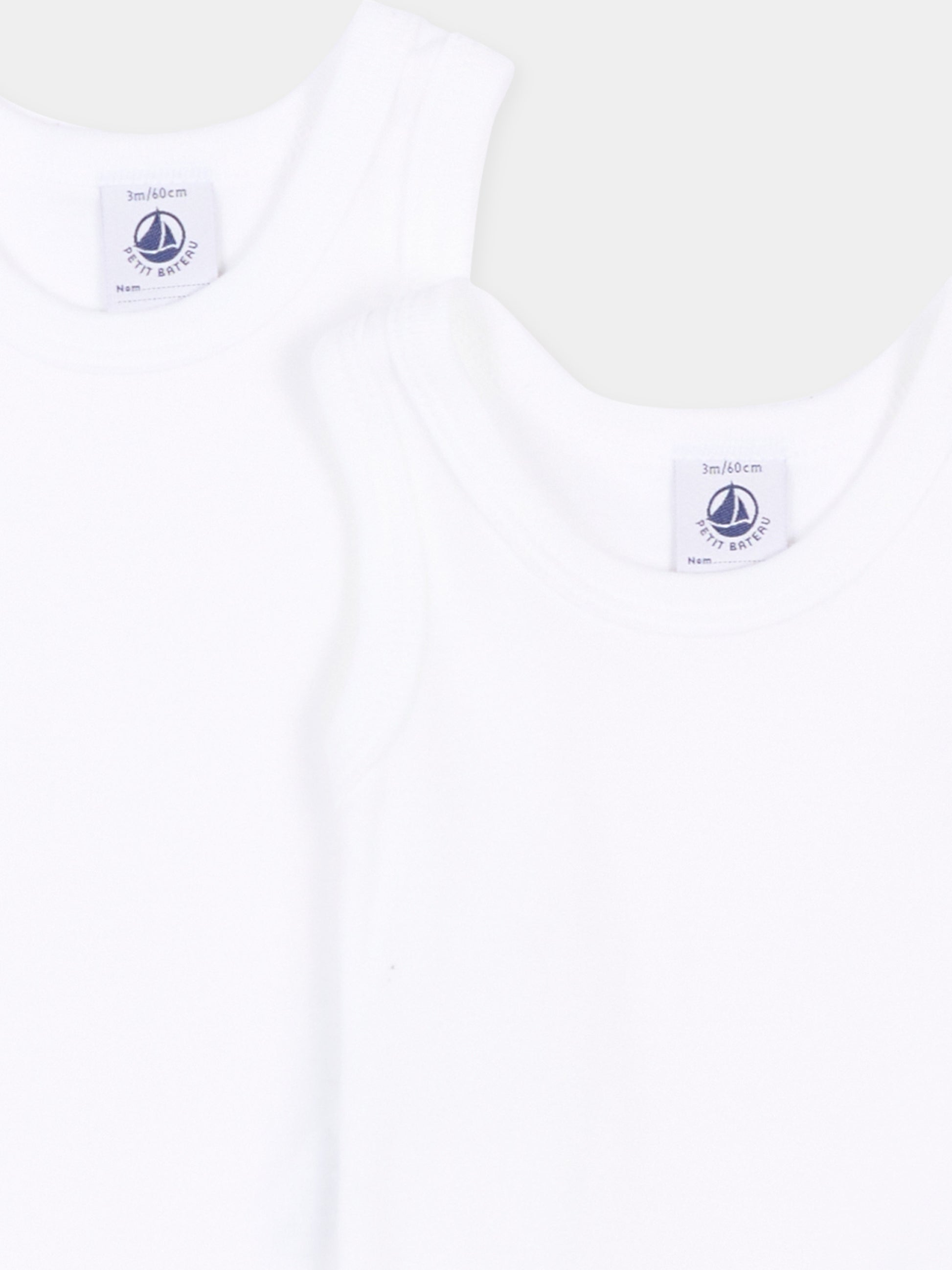 Set body bianco per neonato,Petit Bateau,A01T5 VARIANTE 1 00