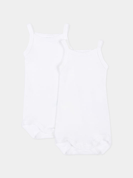 Set body bianco per neonata,Petit Bateau,A01T6 VARIANTE 1 00
