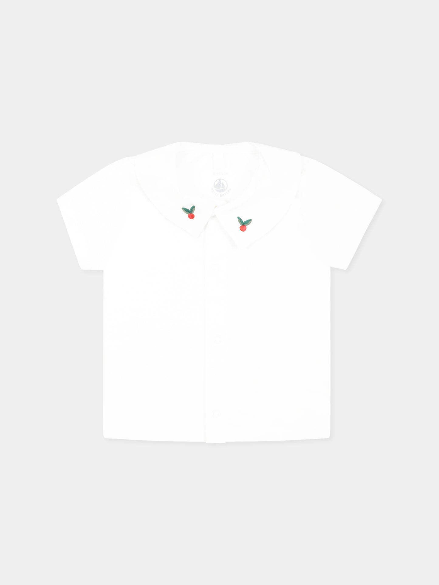 Completo rosa per neonata con ricami,Petit Bateau,A0CGP ROSEWOOD/MULTICO 01