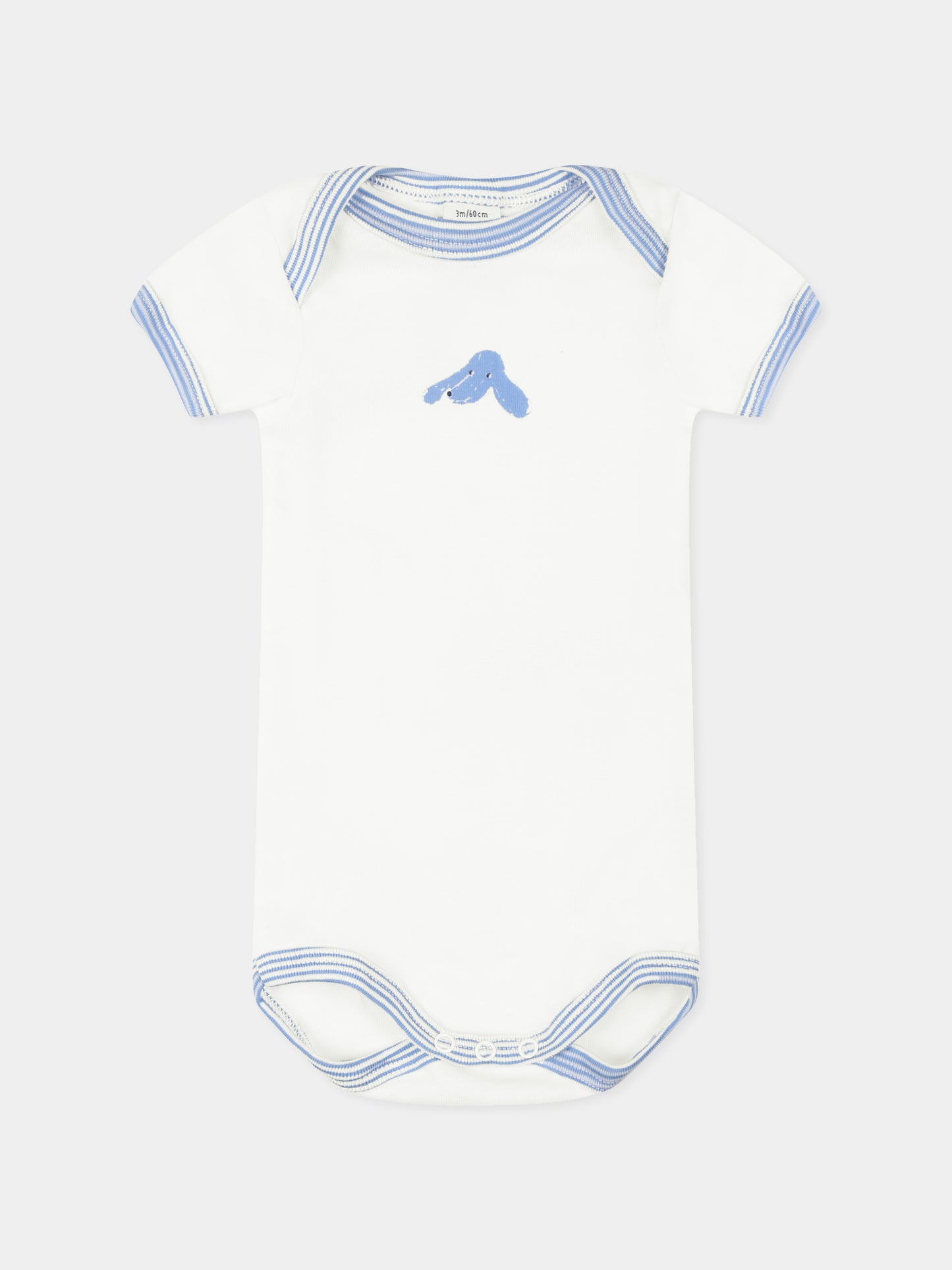 Set body bianco per neonati con animali,Petit Bateau,A0CZT VARIANTE 1 00