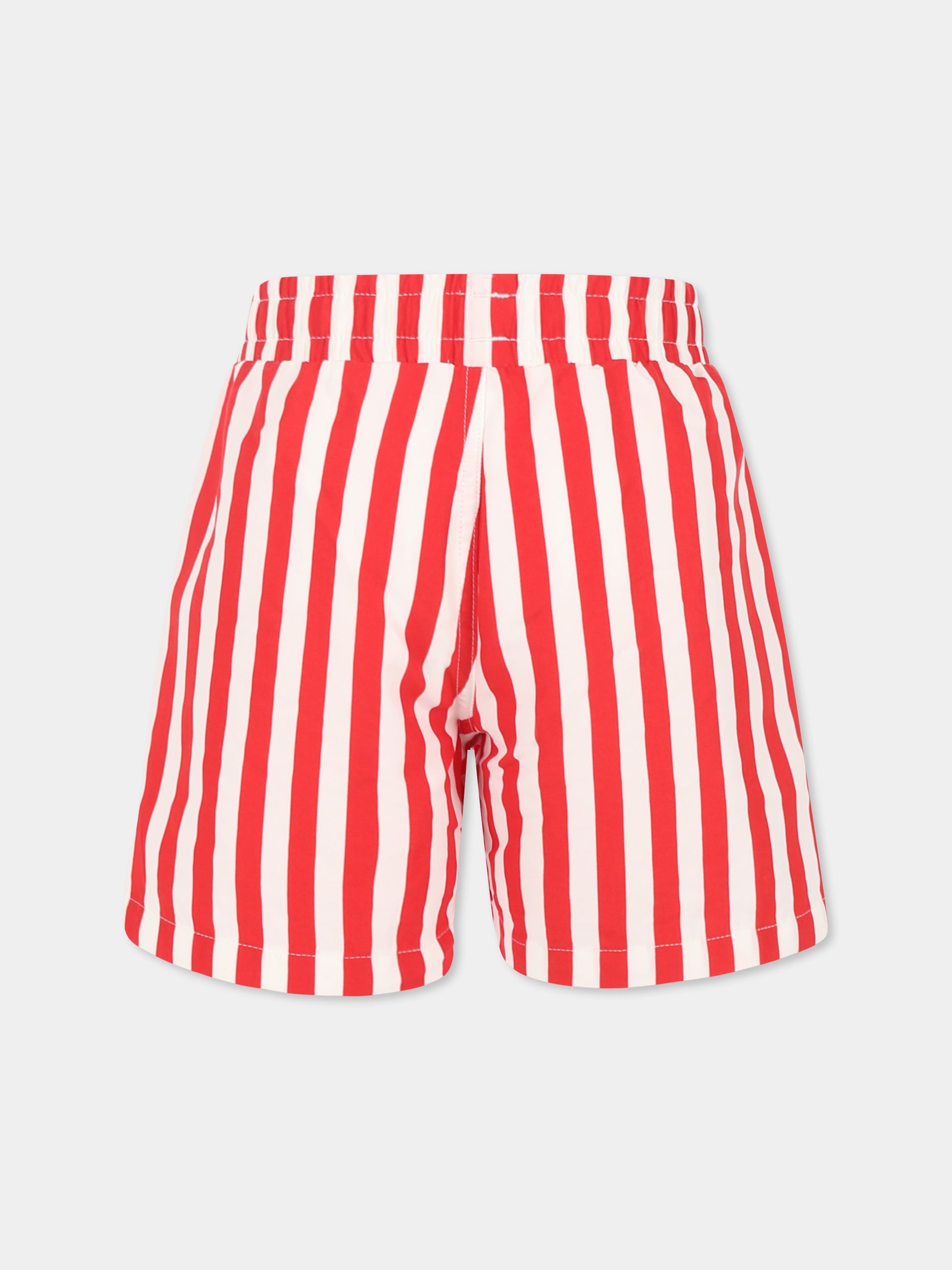Boxer mare rosso per bambino,Petit Bateau,A0D4E MARSHMALLOW/SPI 04