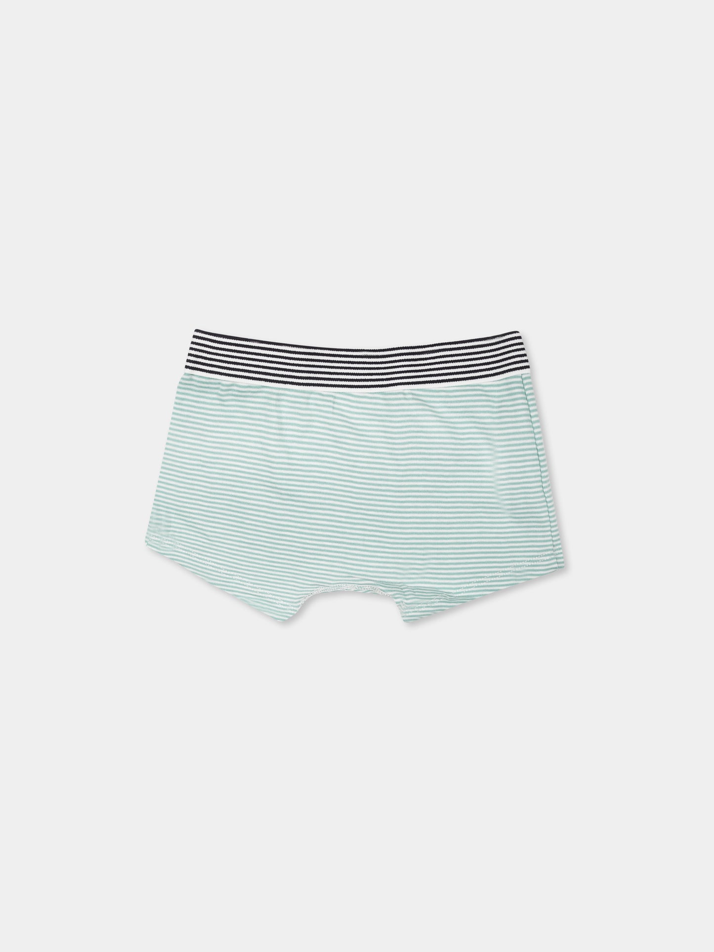 Set boxer verde per bambino con righe e stampa,Petit Bateau,A0CTK VARIANTE 1 00