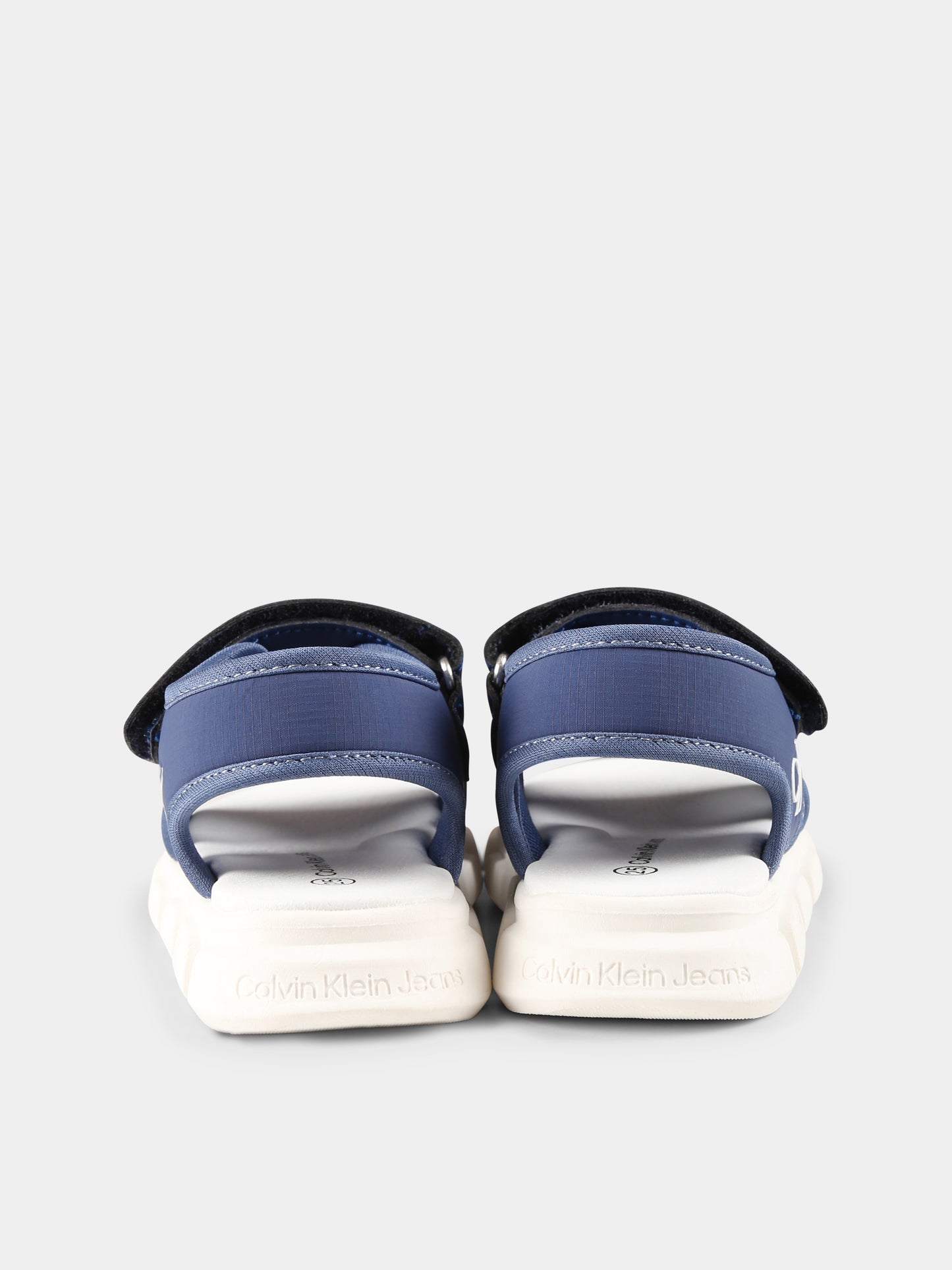 Sandali blu per bambino con logo,Calvin Klein Kids,V1B2 83020 1591865