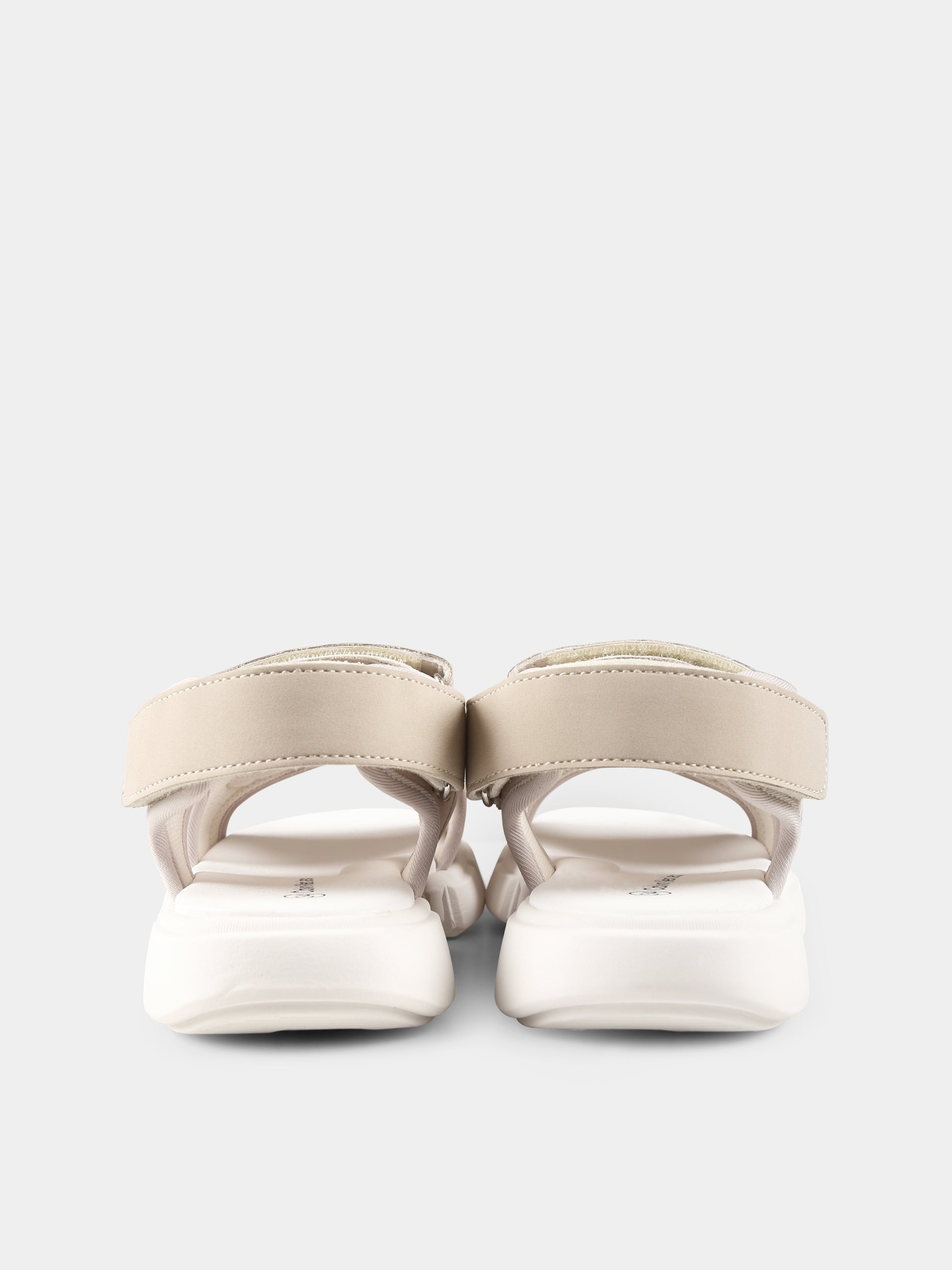 Sandali beige per bambini con logo,Calvin Klein Kids,V3B2 83024 1692503
