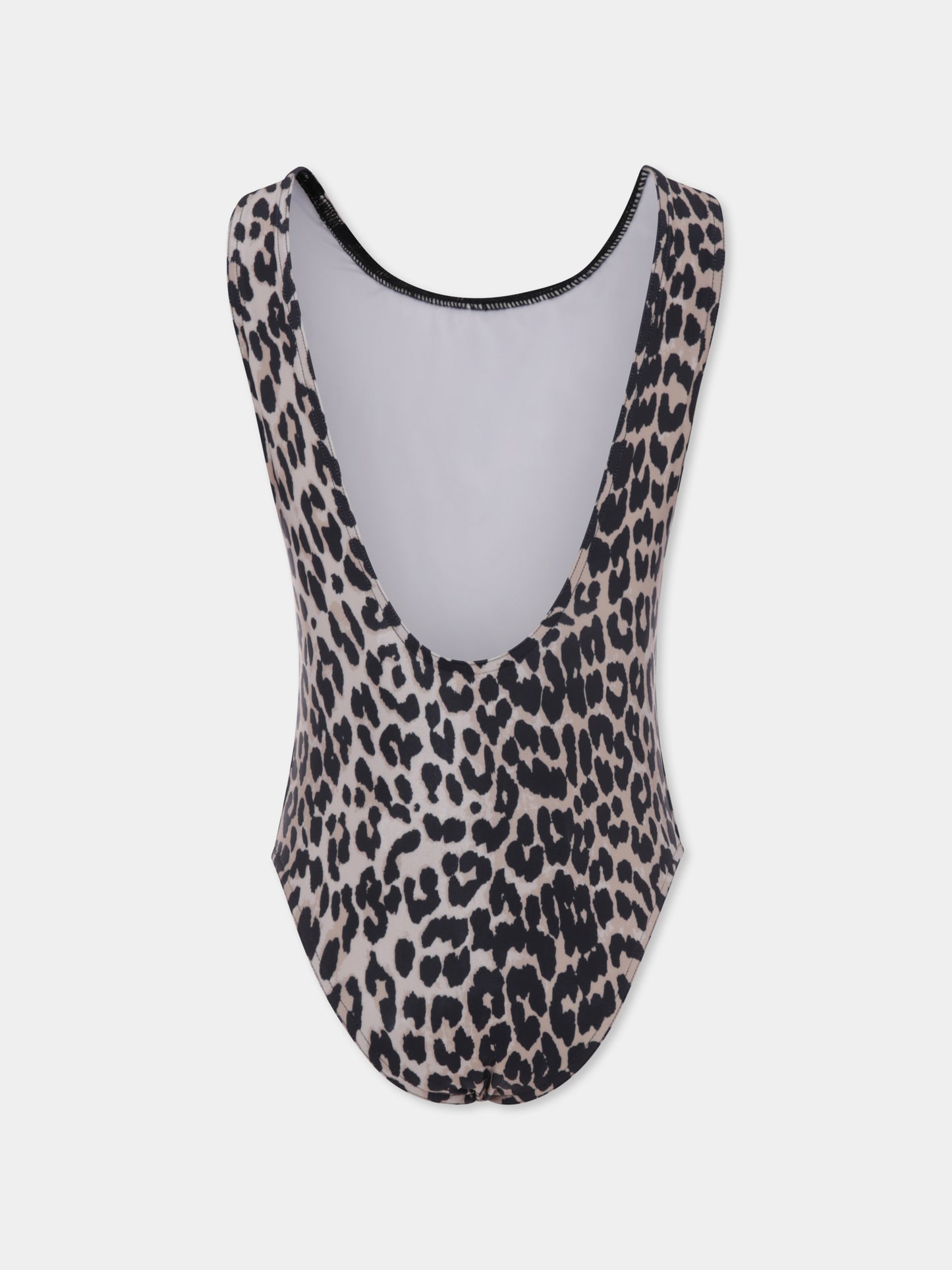 Costume intero beige per bambina con stampa maculata,Caroline Bosmans,SS25 1022 107 0036