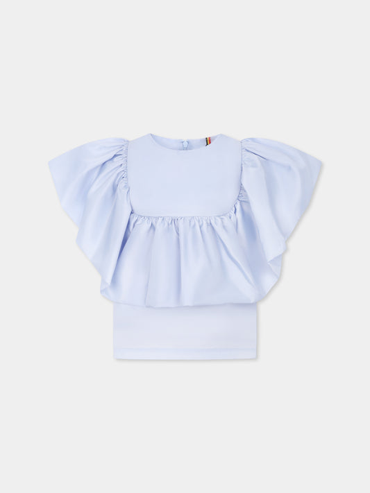 Top celeste per bambina,Caroline Bosmans,SS25 1518 80 6010